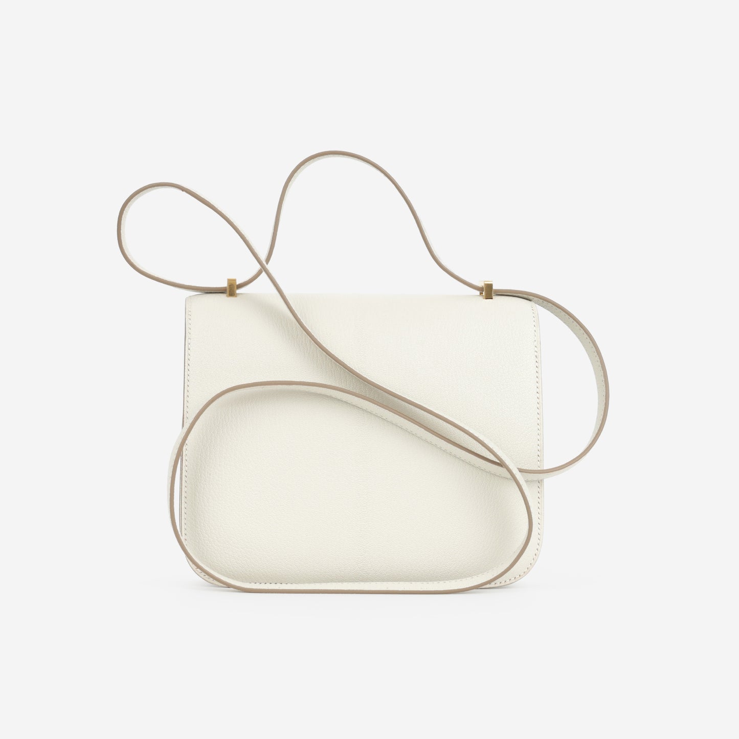 Hermès Verso Constance 18 - Mushroom Chevre Mysore / Biscuit Interior | Gold Hardware - Bagista