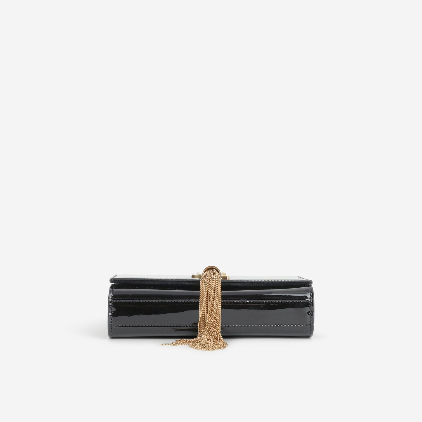 Mini Kate Tassel - Black Patent | Gold Hardware - Bagista