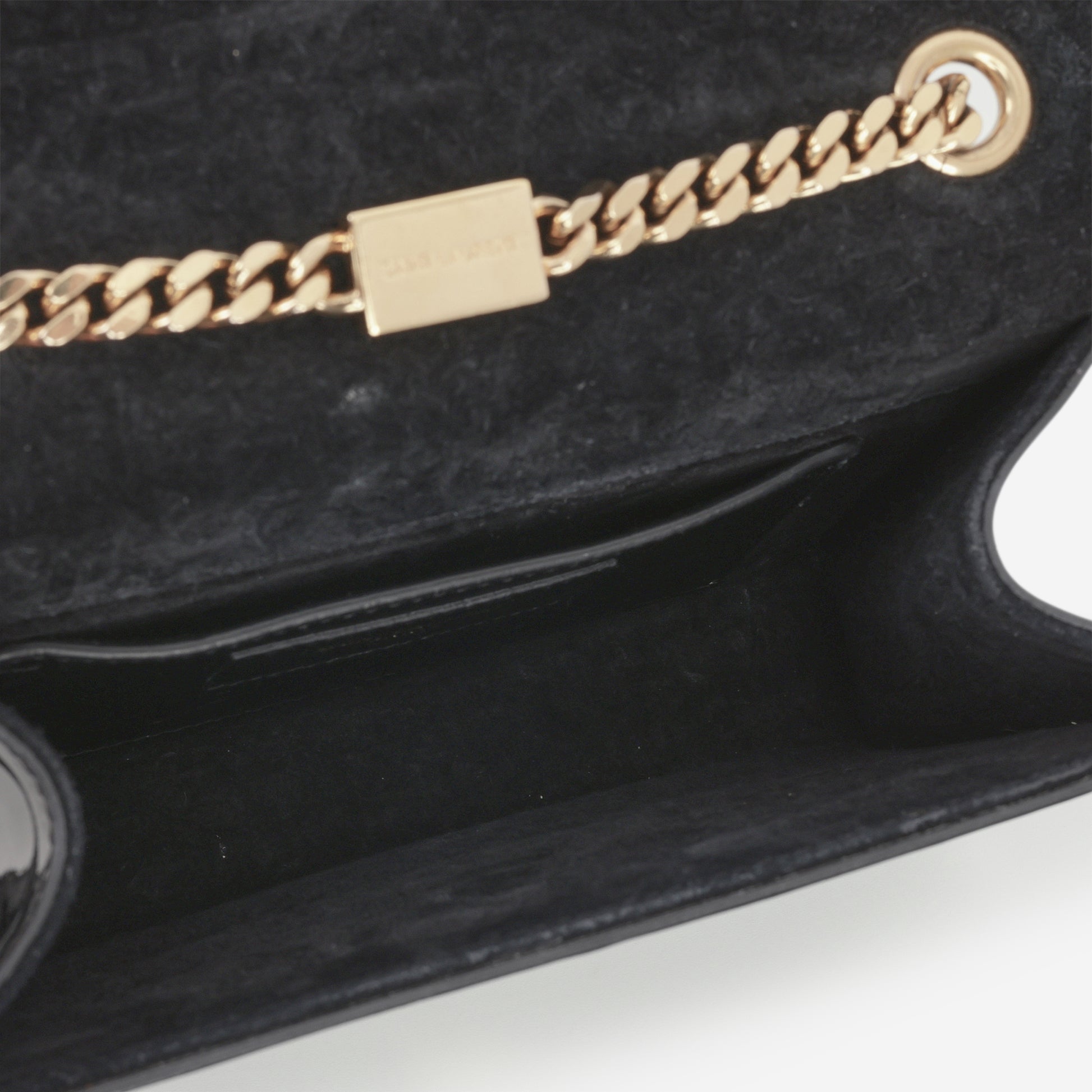 Mini Kate Tassel - Black Patent | Gold Hardware - Bagista