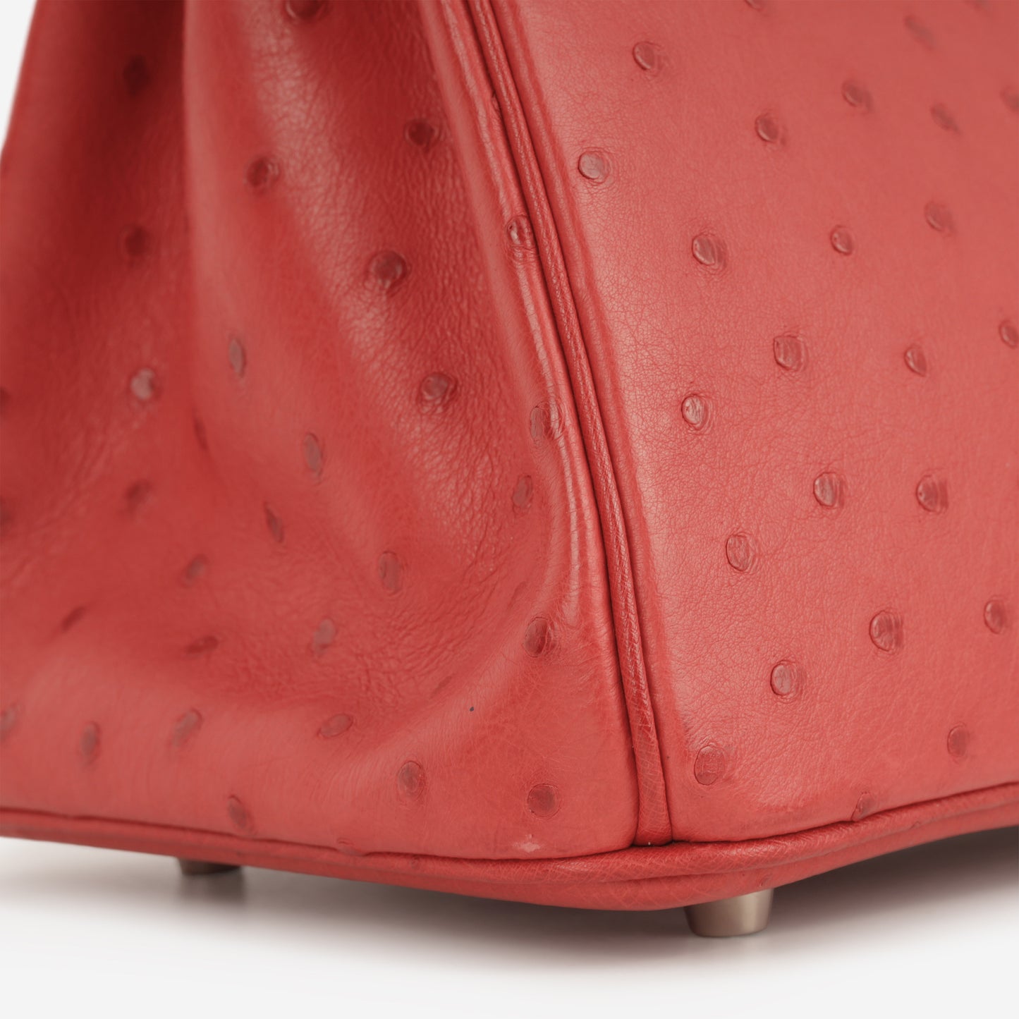 Hermès Birkin 30 - Rouge Vif Ostrich | Palladium Hardware