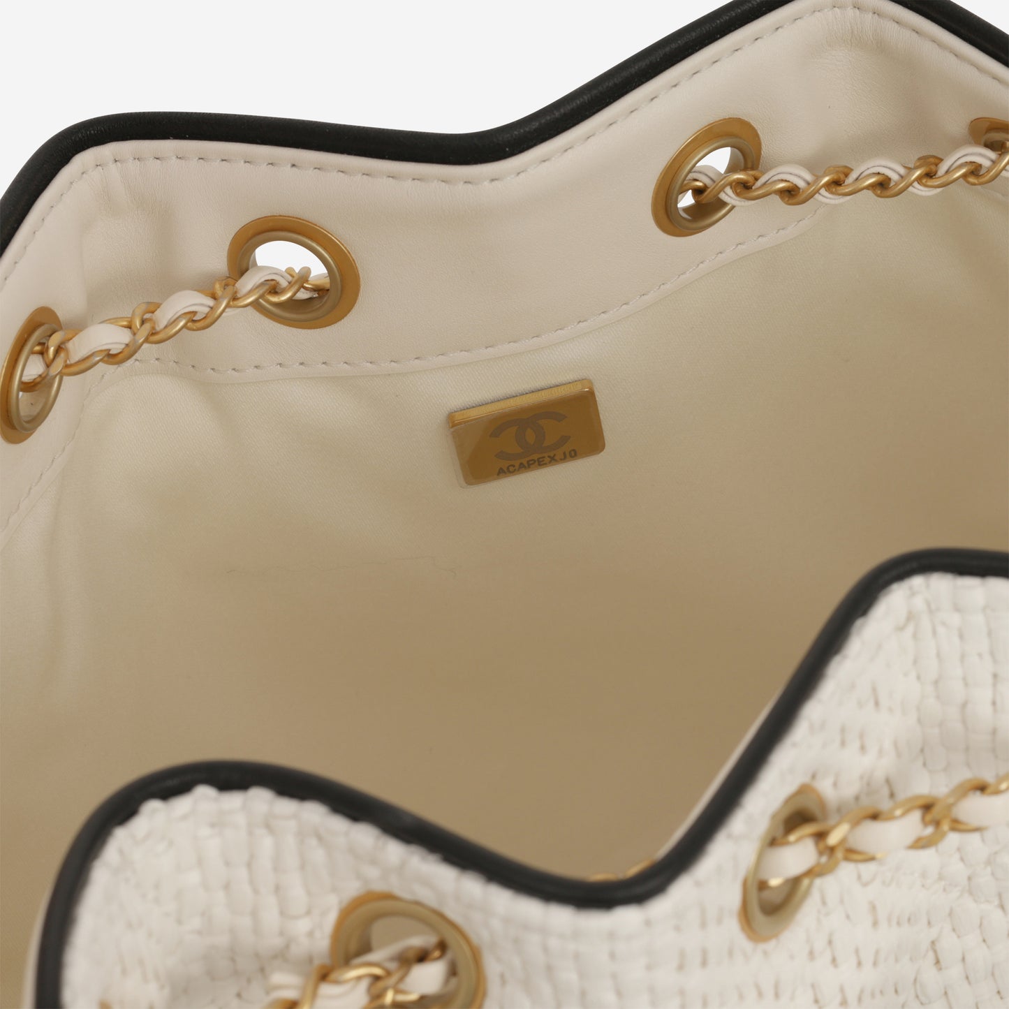 Chanel Small 25 Hobo - White Braided Raffia | Gold Hardware - Bagista