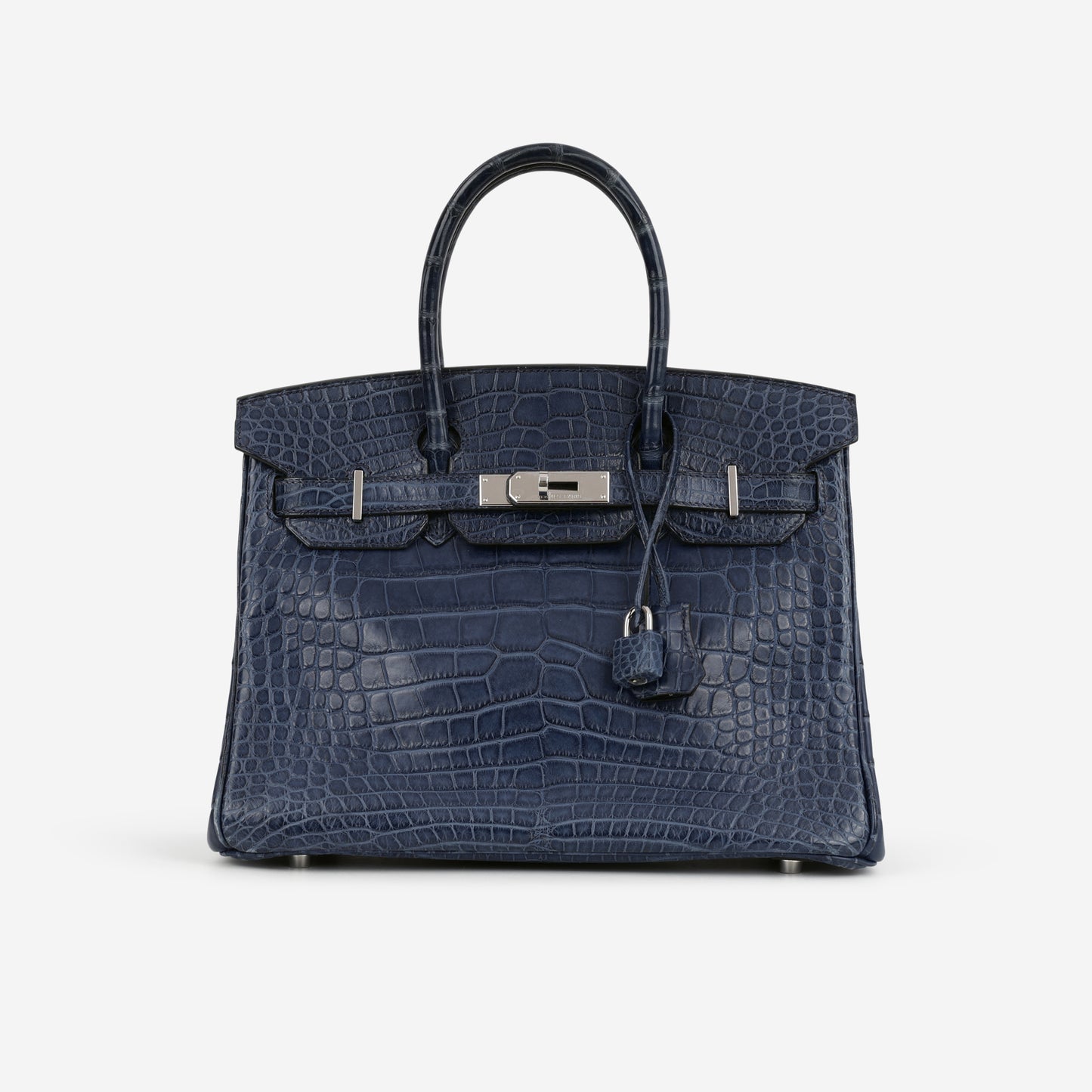 Hermès Birkin 30 - Bleu De Malte Alligator | Palladium Hardware - Bagista