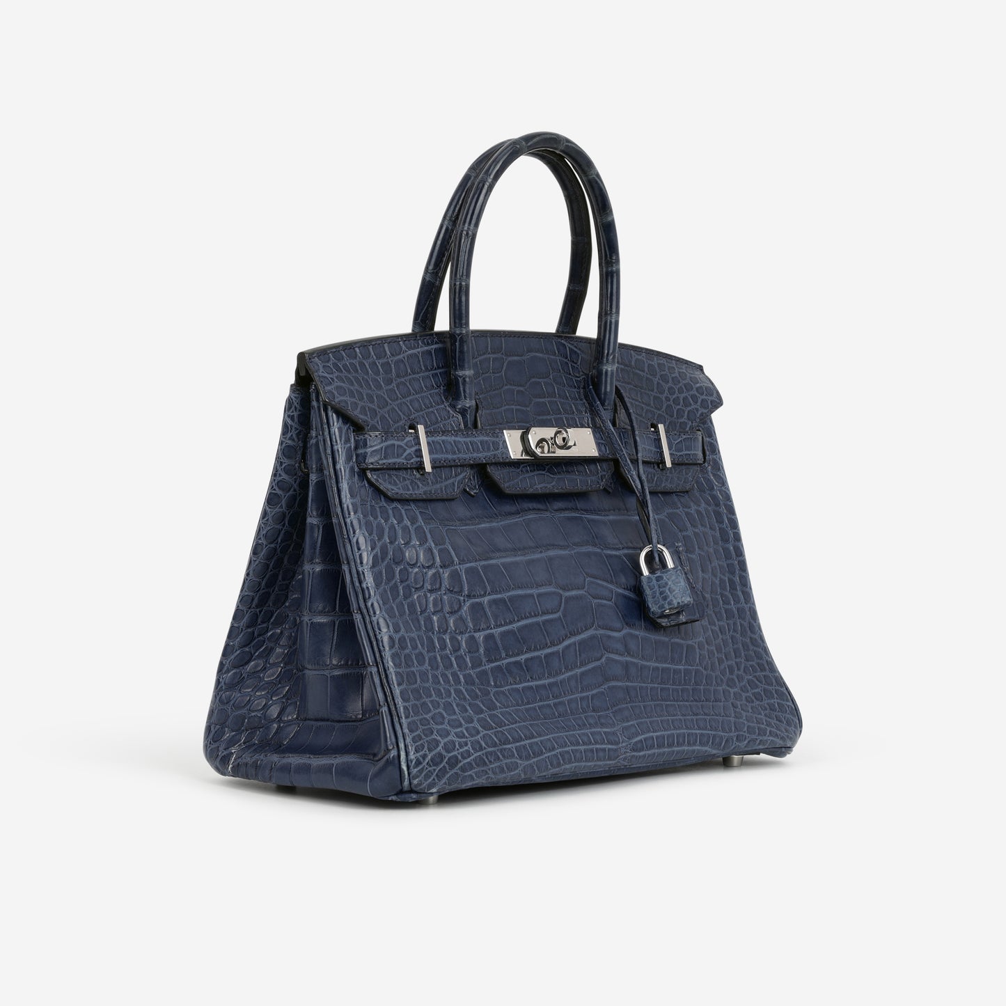 Hermès Birkin 30 - Bleu De Malte Alligator | Palladium Hardware - Bagista