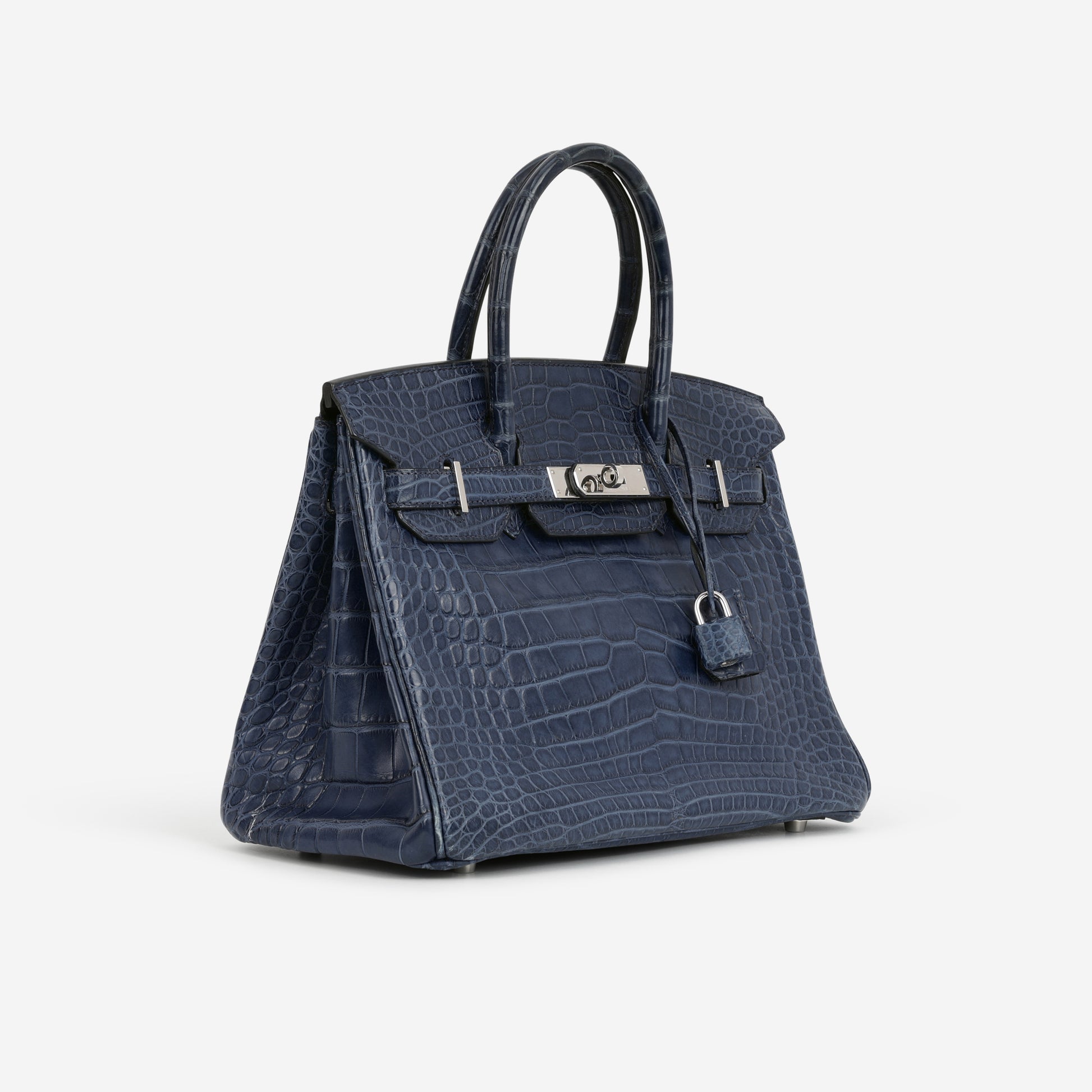 Hermès Birkin 30 - Bleu De Malte Alligator | Palladium Hardware - Bagista