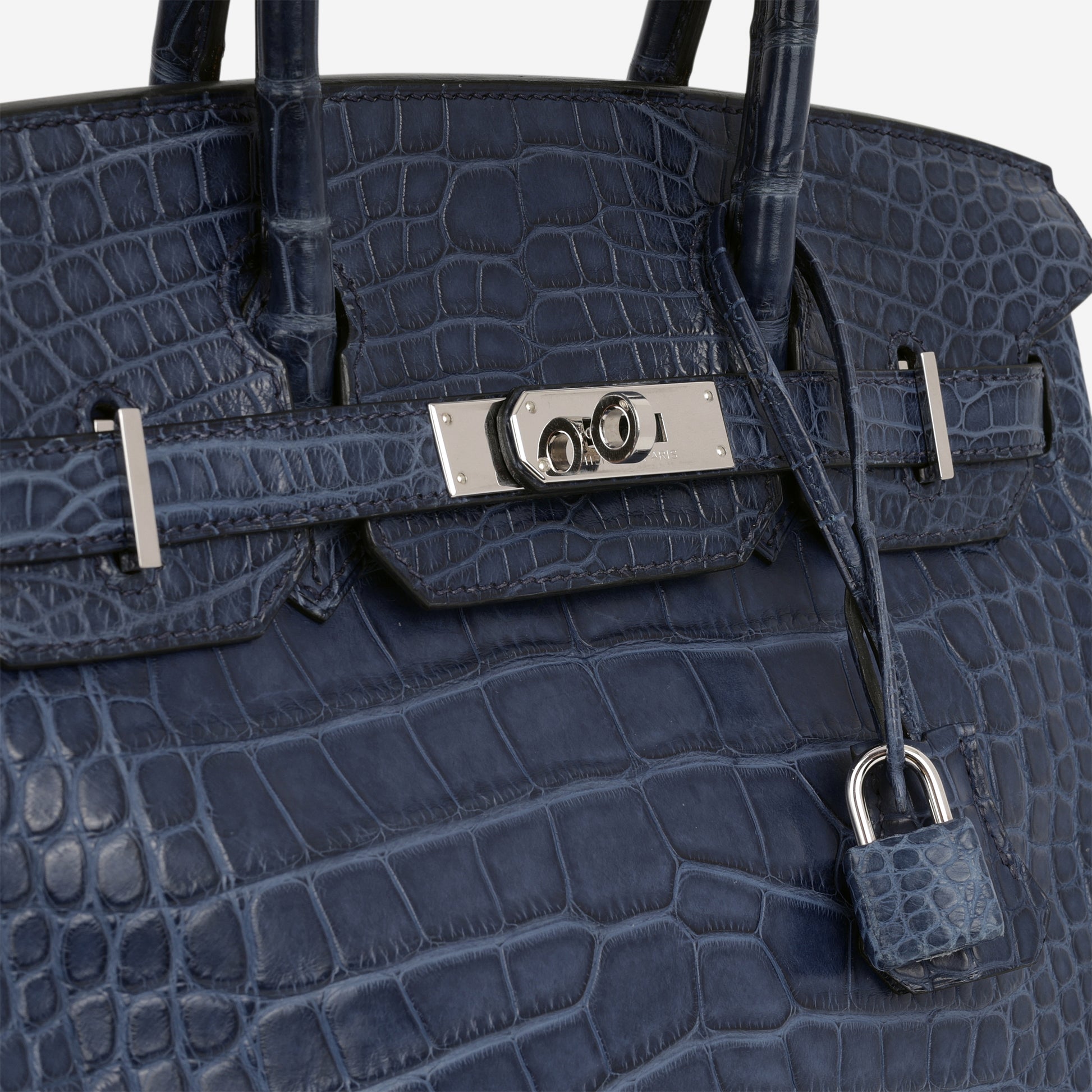 Hermès Birkin 30 - Bleu De Malte Alligator | Palladium Hardware - Bagista