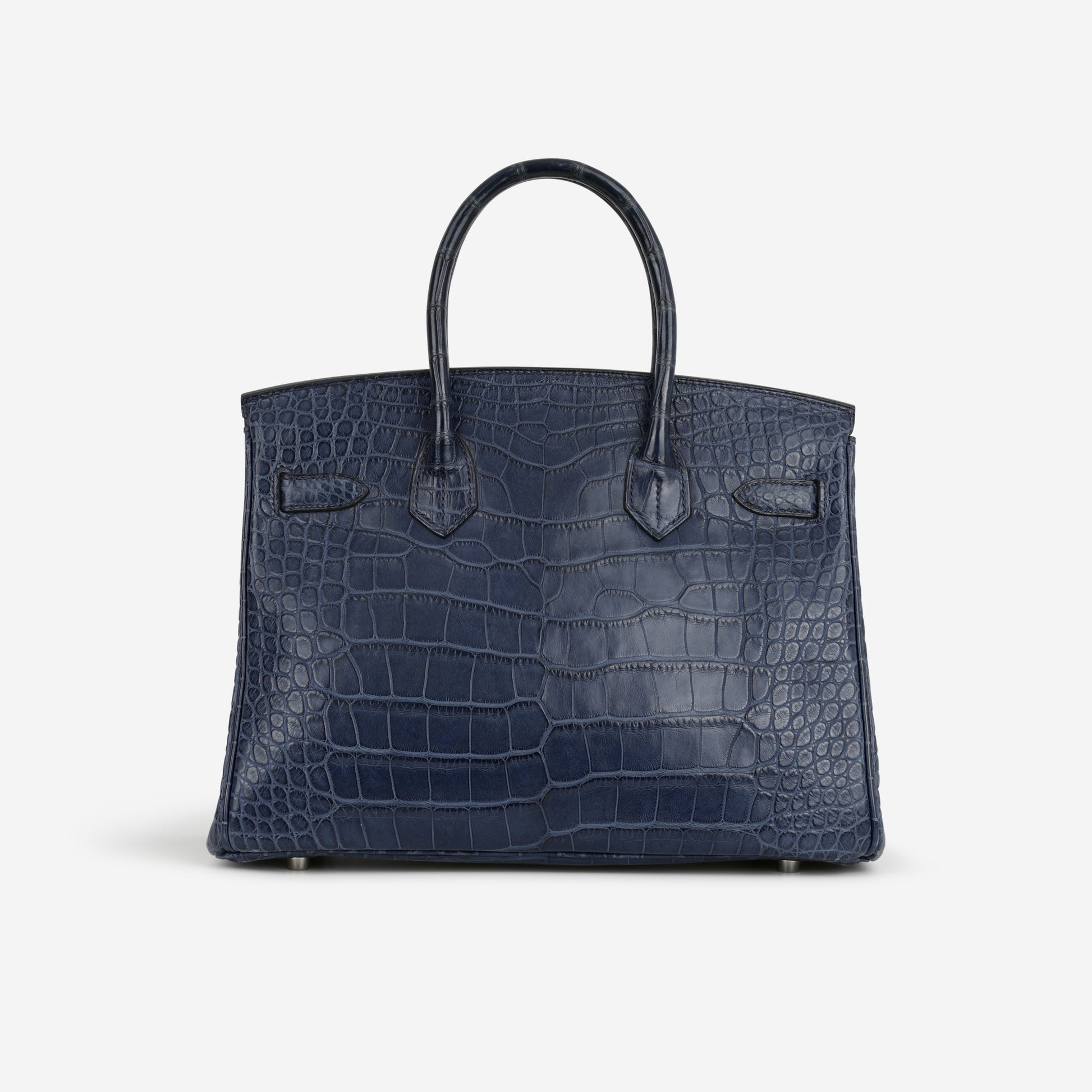 Hermès Birkin 30 - Bleu De Malte Alligator | Palladium Hardware - Bagista