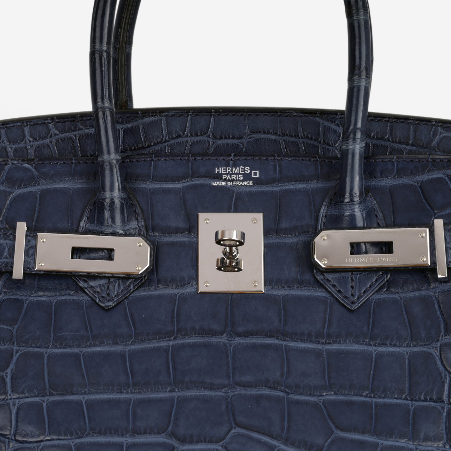Hermès Birkin 30 - Bleu De Malte Alligator | Palladium Hardware - Bagista