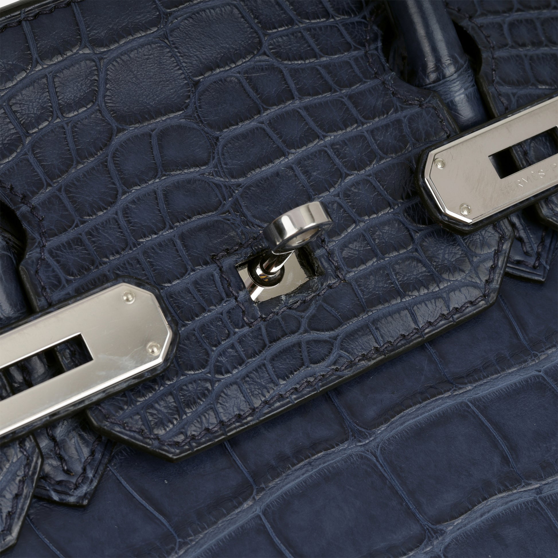 Hermès Birkin 30 - Bleu De Malte Alligator | Palladium Hardware - Bagista