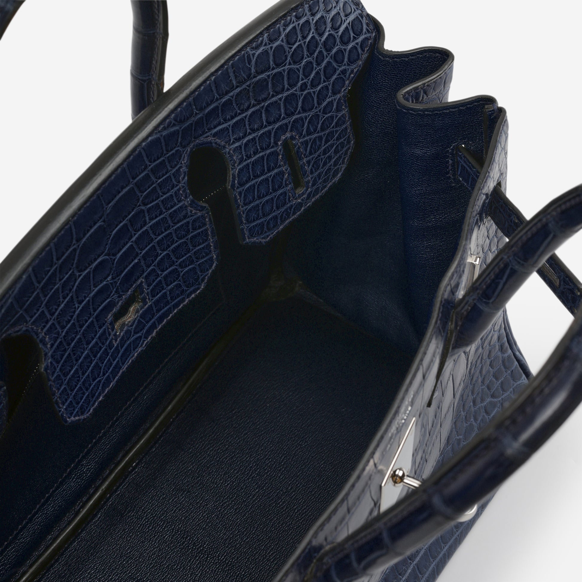 Hermès Birkin 30 - Bleu De Malte Alligator | Palladium Hardware - Bagista