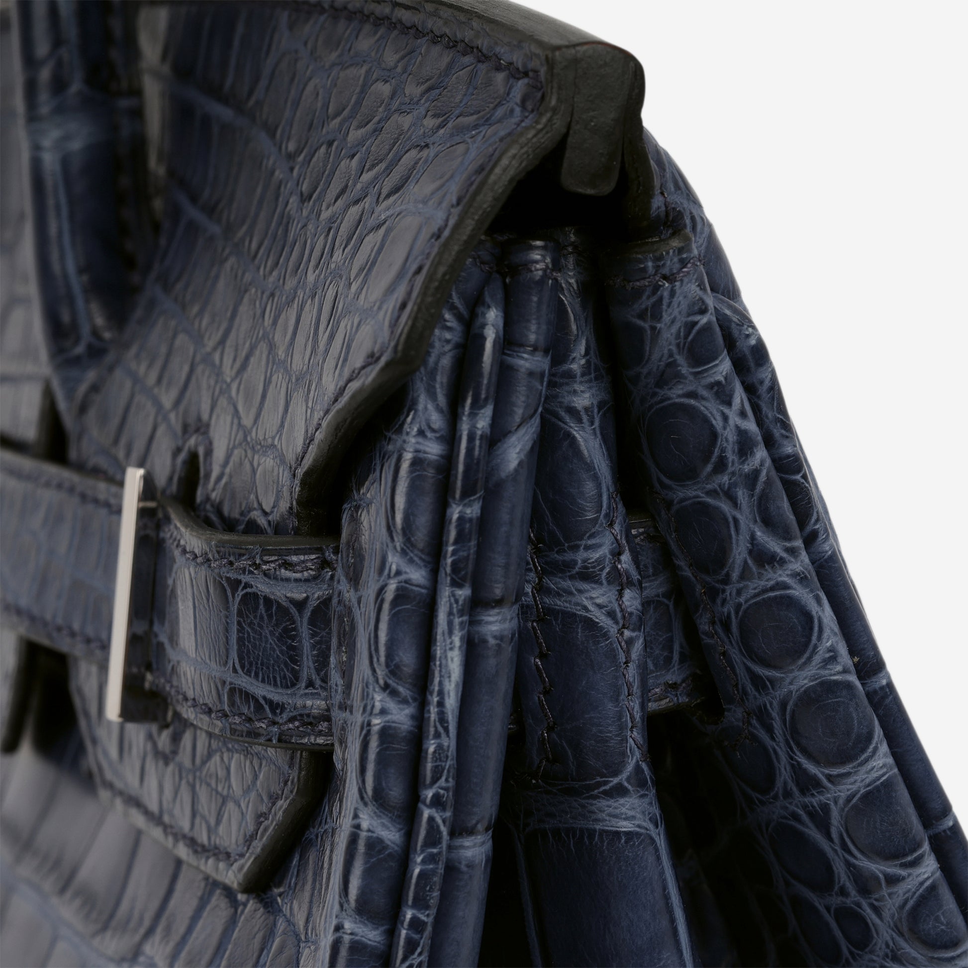 Hermès Birkin 30 - Bleu De Malte Alligator | Palladium Hardware - Bagista