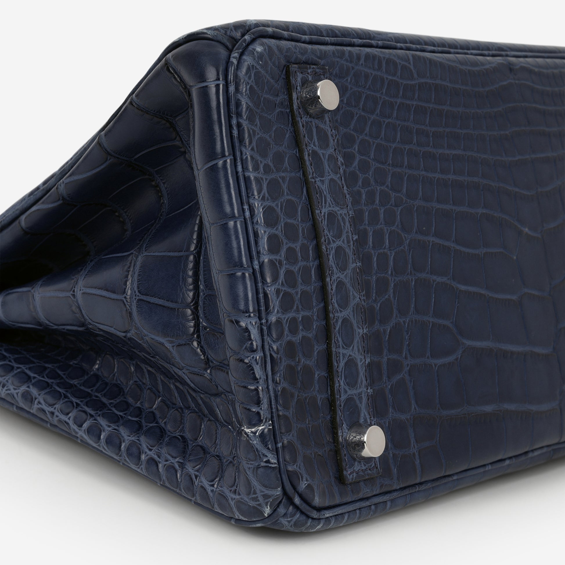 Hermès Birkin 30 - Bleu De Malte Alligator | Palladium Hardware - Bagista