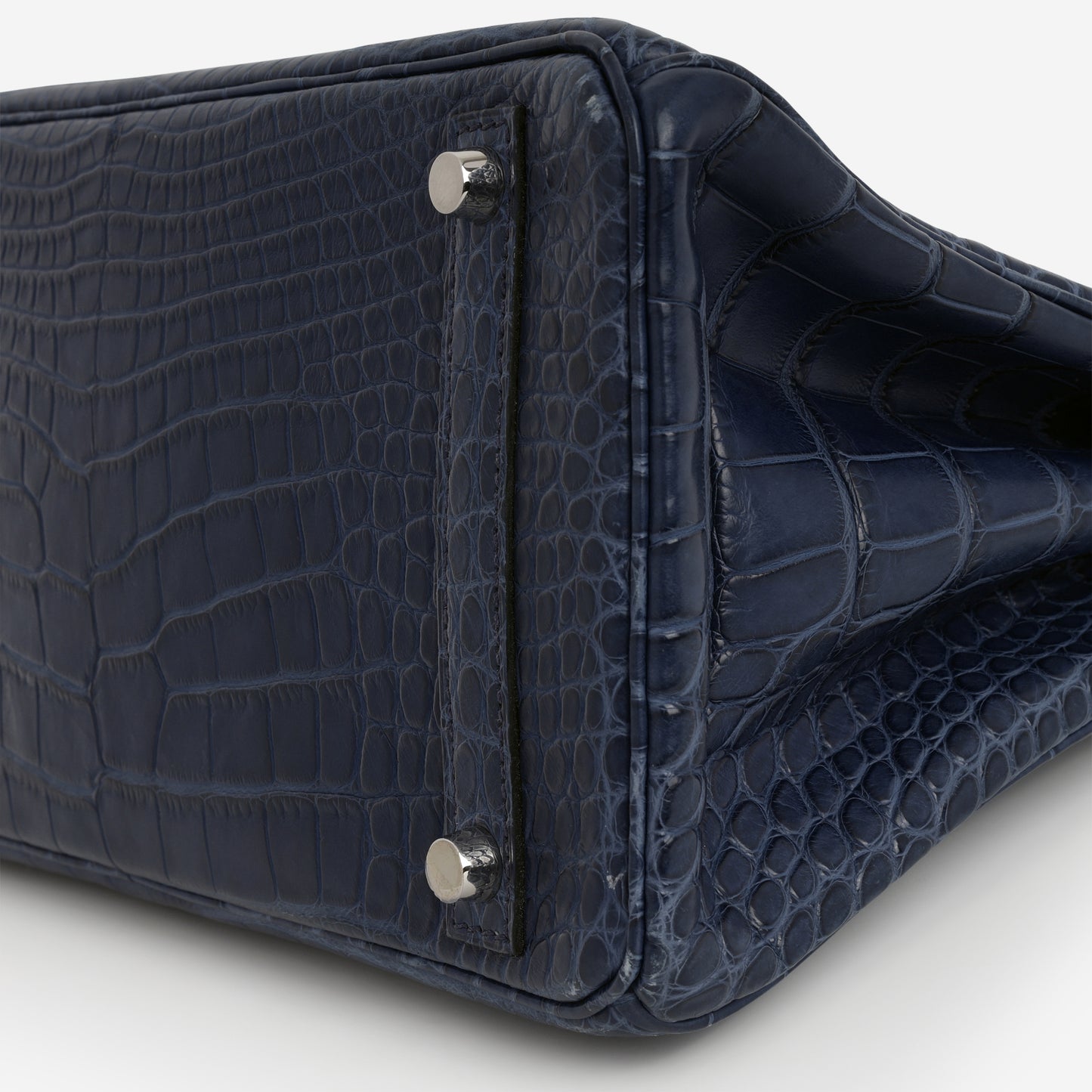 Hermès Birkin 30 - Bleu De Malte Alligator | Palladium Hardware - Bagista