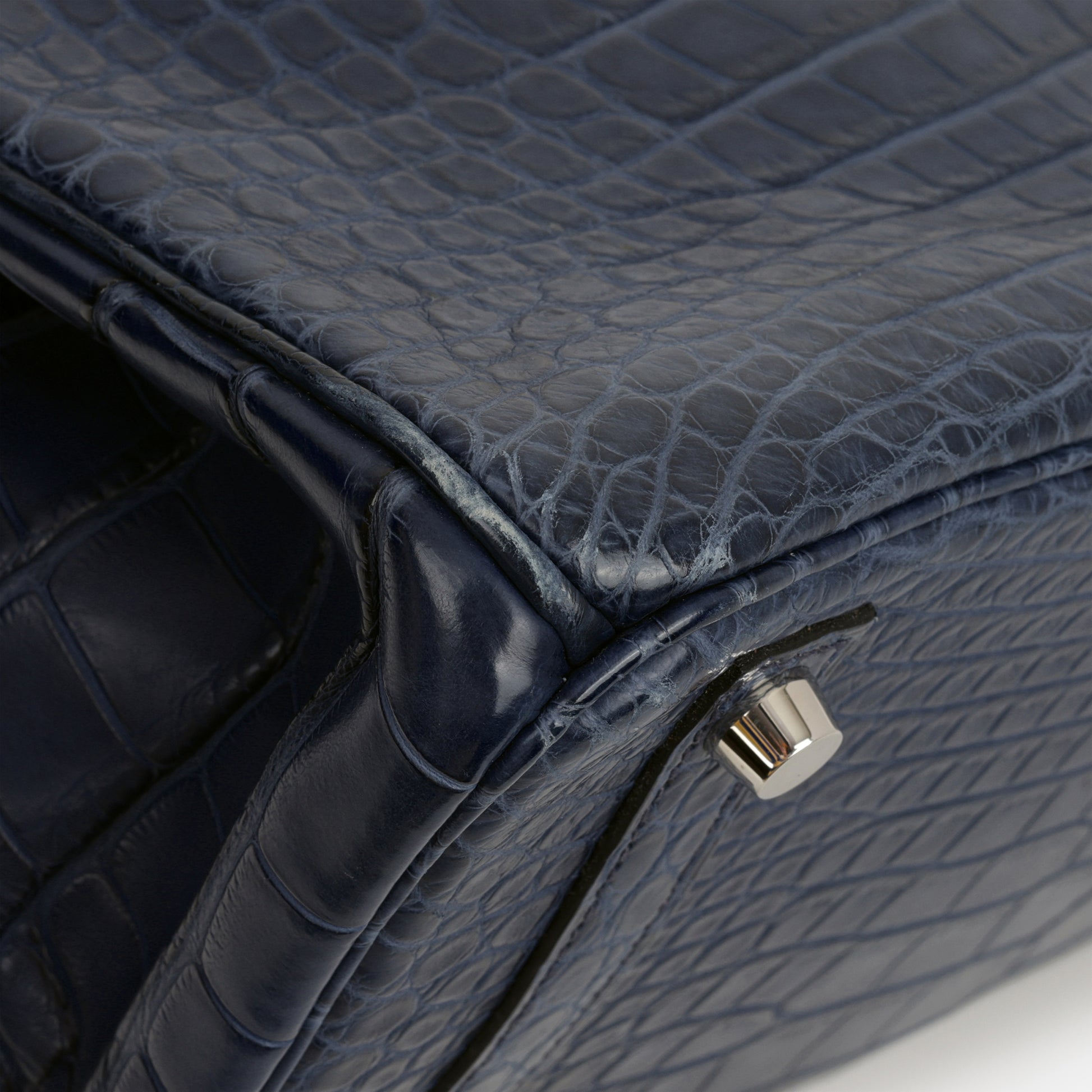 Hermès Birkin 30 - Bleu De Malte Alligator | Palladium Hardware - Bagista