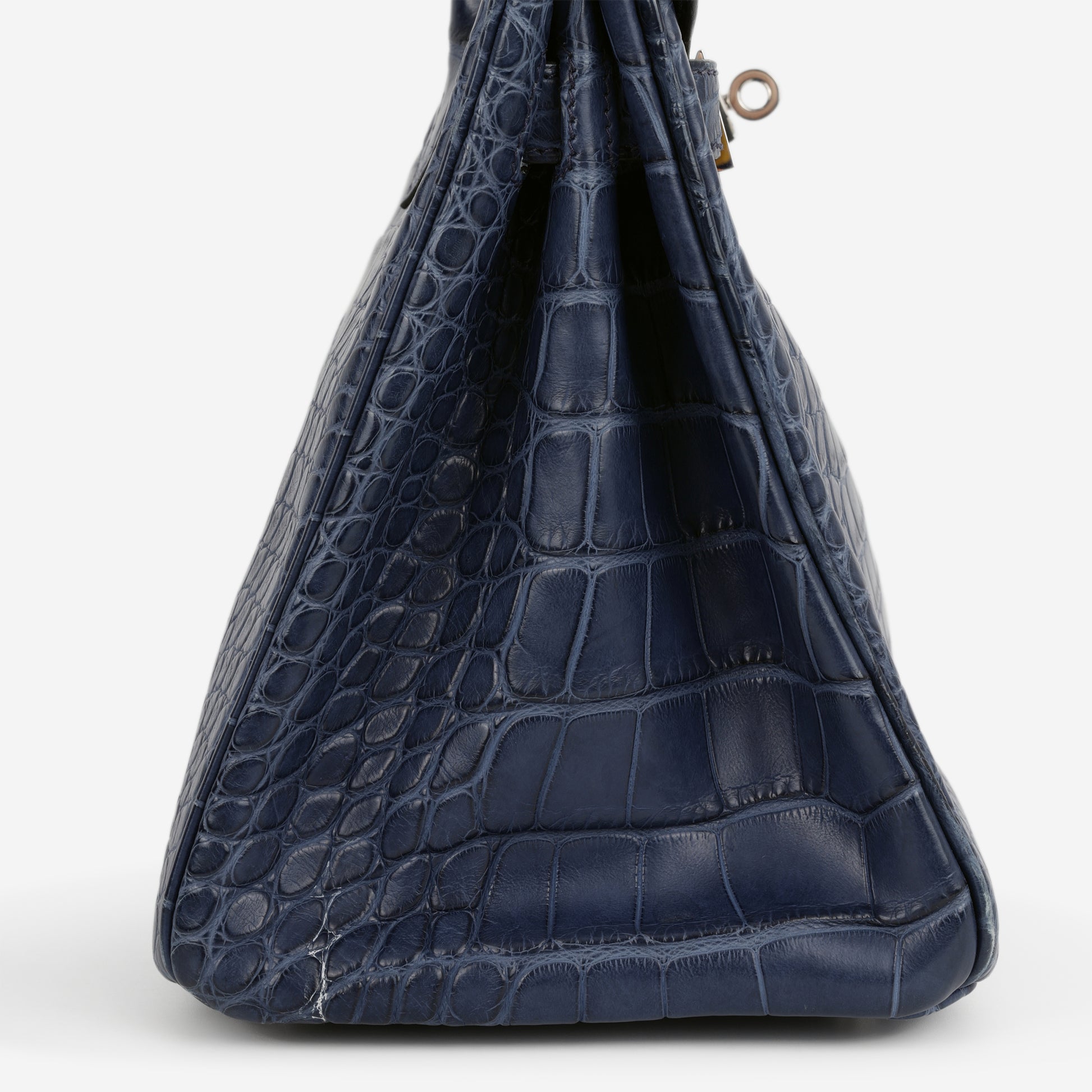 Hermès Birkin 30 - Bleu De Malte Alligator | Palladium Hardware - Bagista