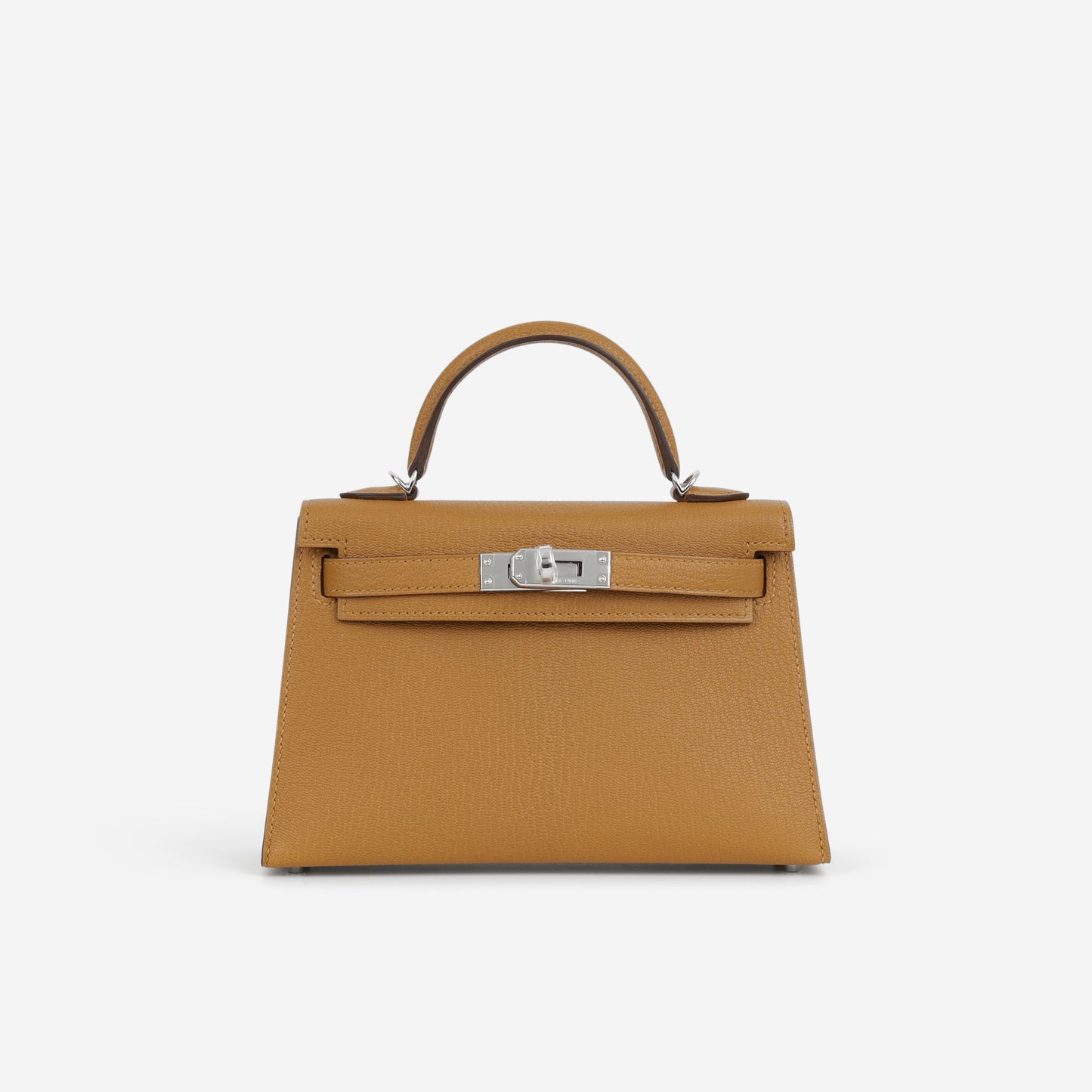 Hermès Verso Mini Kelly - Caramel Chevre / Cacao Interior | Palladium Hardware - Bagista