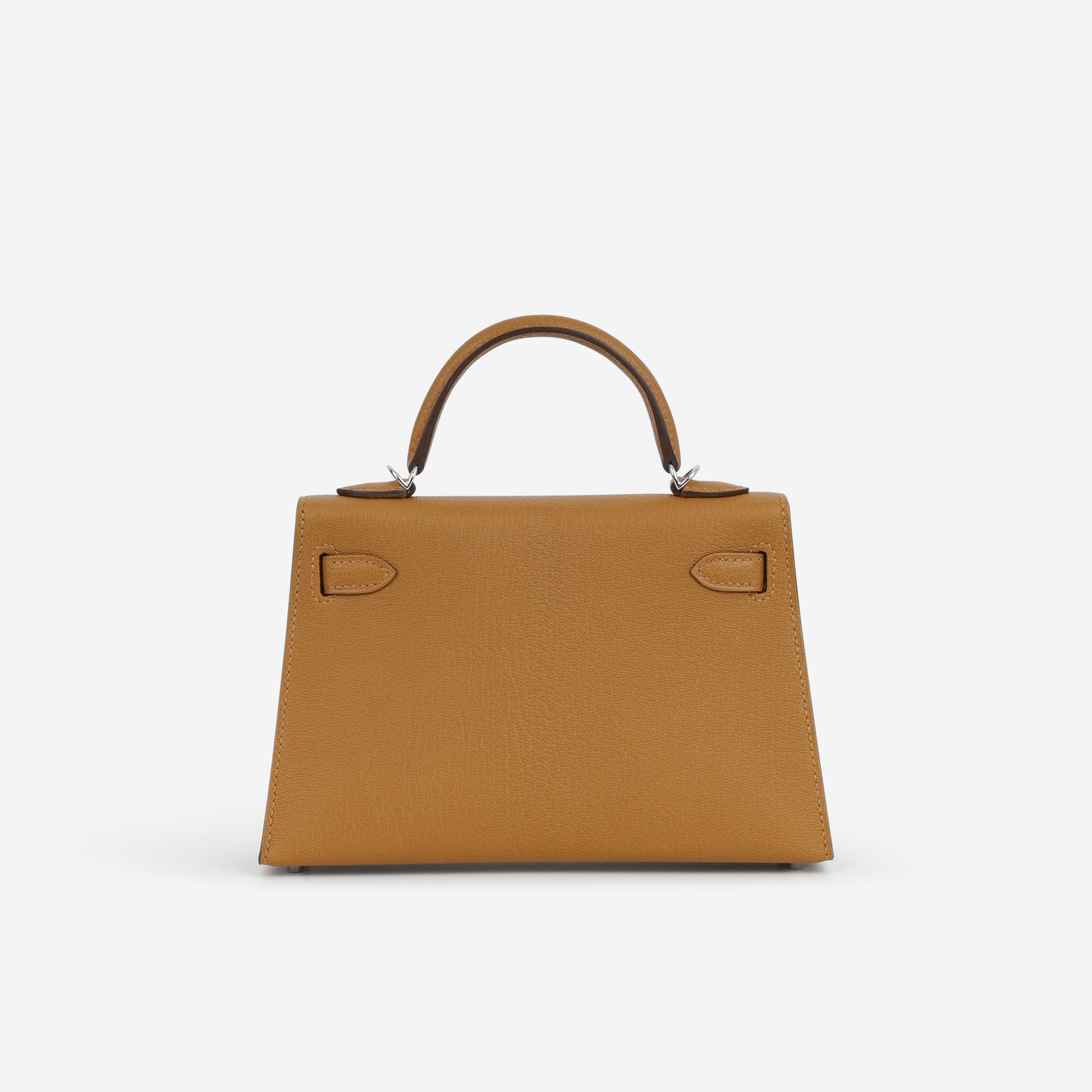 Hermès Verso Mini Kelly - Caramel Chevre / Cacao Interior | Palladium Hardware - Bagista