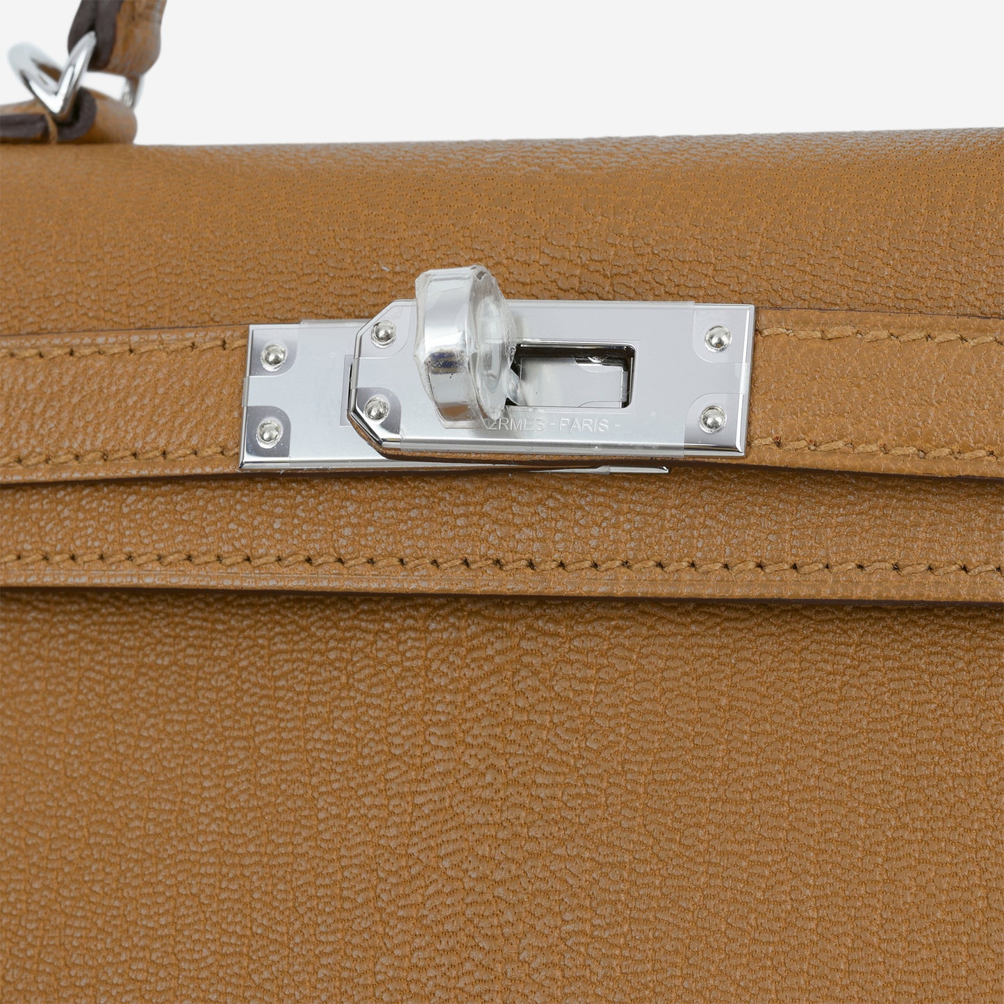 Hermès Verso Mini Kelly - Caramel Chevre / Cacao Interior | Palladium Hardware - Bagista