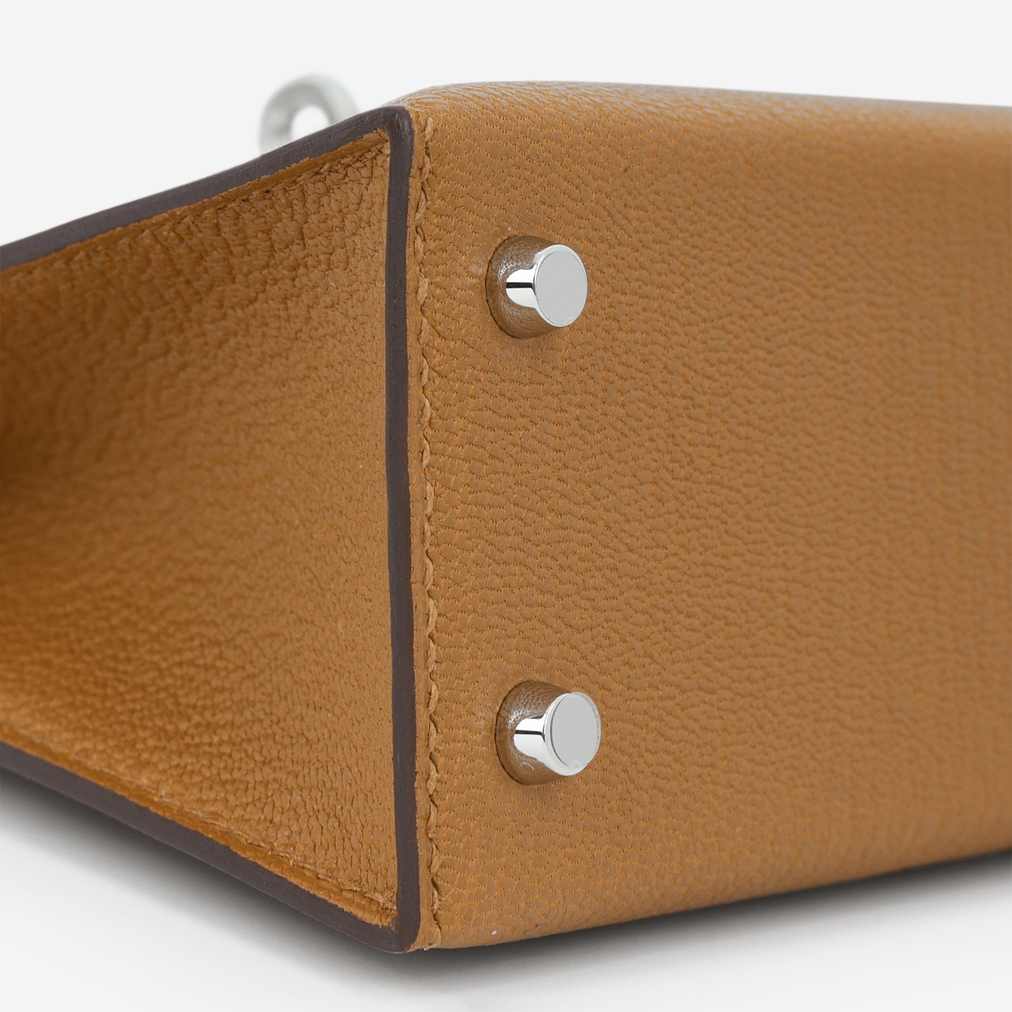 Hermès Verso Mini Kelly - Caramel Chevre / Cacao Interior | Palladium Hardware - Bagista