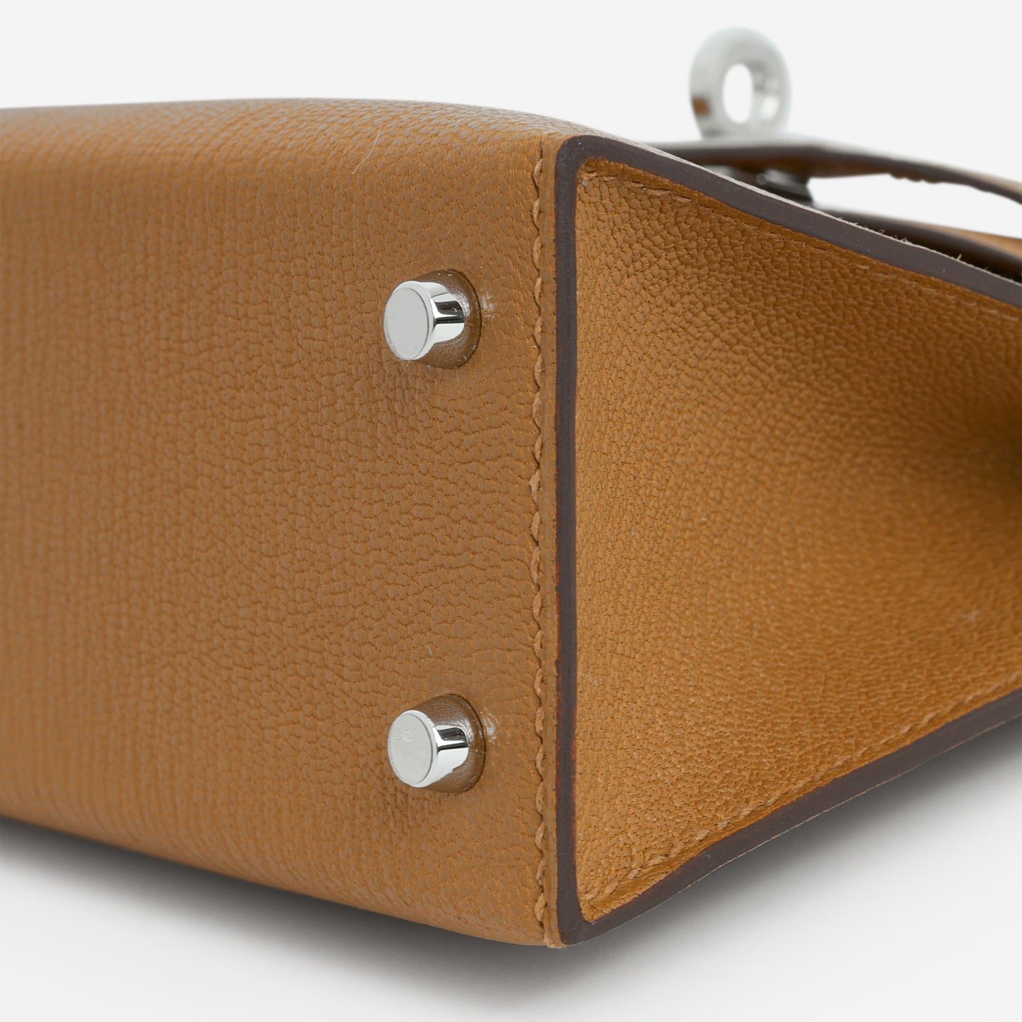 Hermès Verso Mini Kelly - Caramel Chevre / Cacao Interior | Palladium Hardware - Bagista