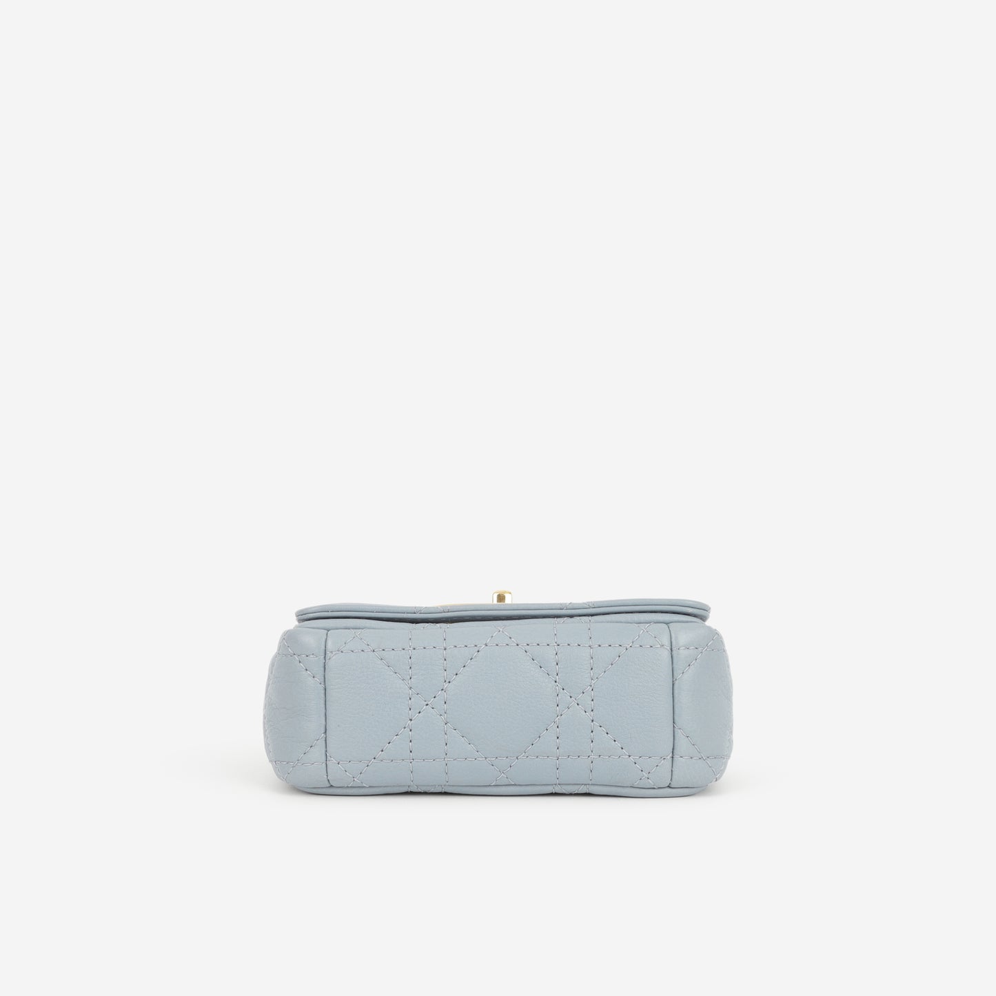 Dior Micro Caro Bag - Stone Grey Calfskin | Gold Hardware - Bagista