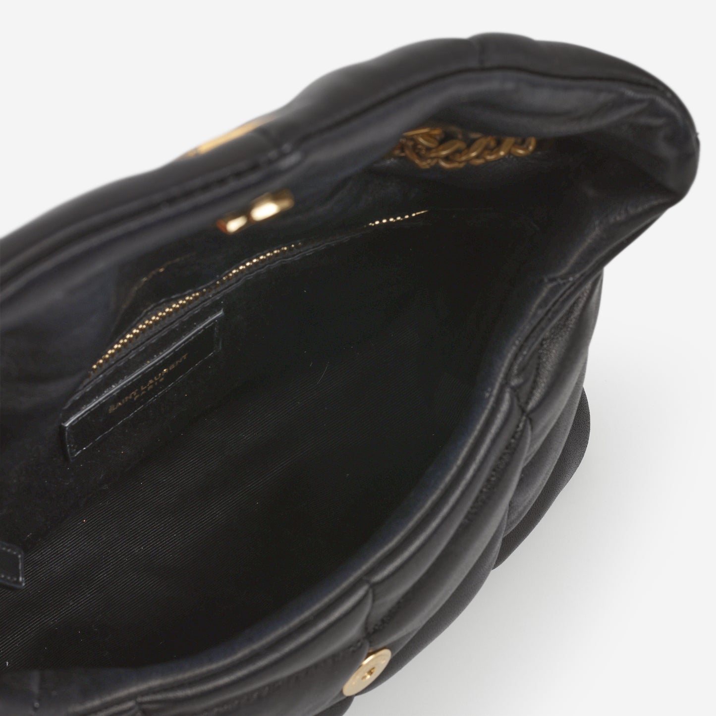 Saint Laurent Toy Lou Puffer - Black Lambskin | Gold Hardware
