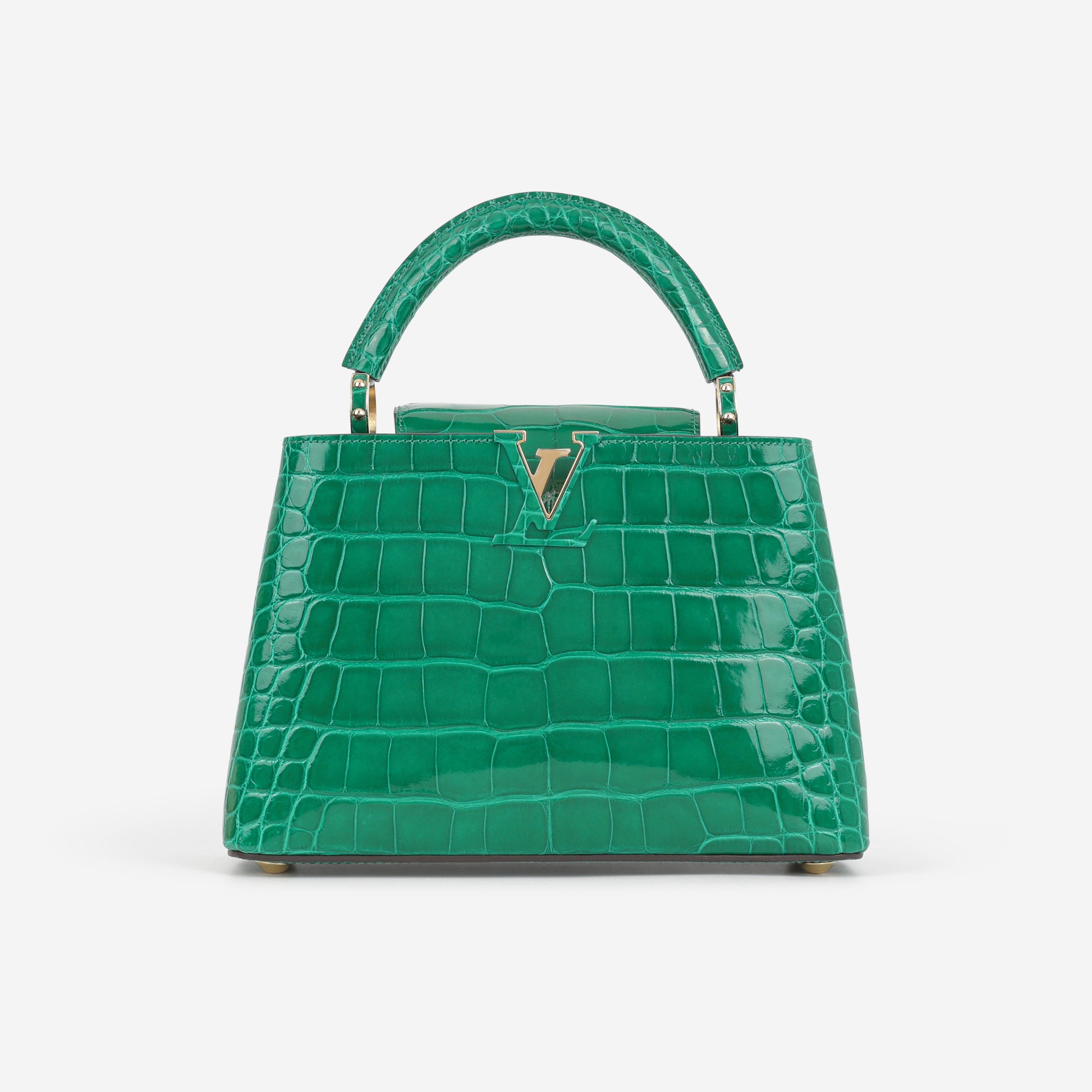 Louis Vuitton Capucines BB - Emerald Alligator | Gold Hardware - Bagista