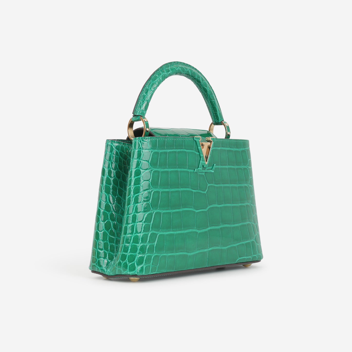 Louis Vuitton Capucines BB - Emerald Alligator | Gold Hardware - Bagista