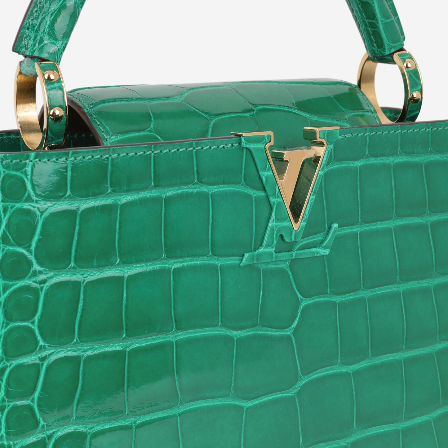 Louis Vuitton Capucines BB - Emerald Alligator | Gold Hardware - Bagista