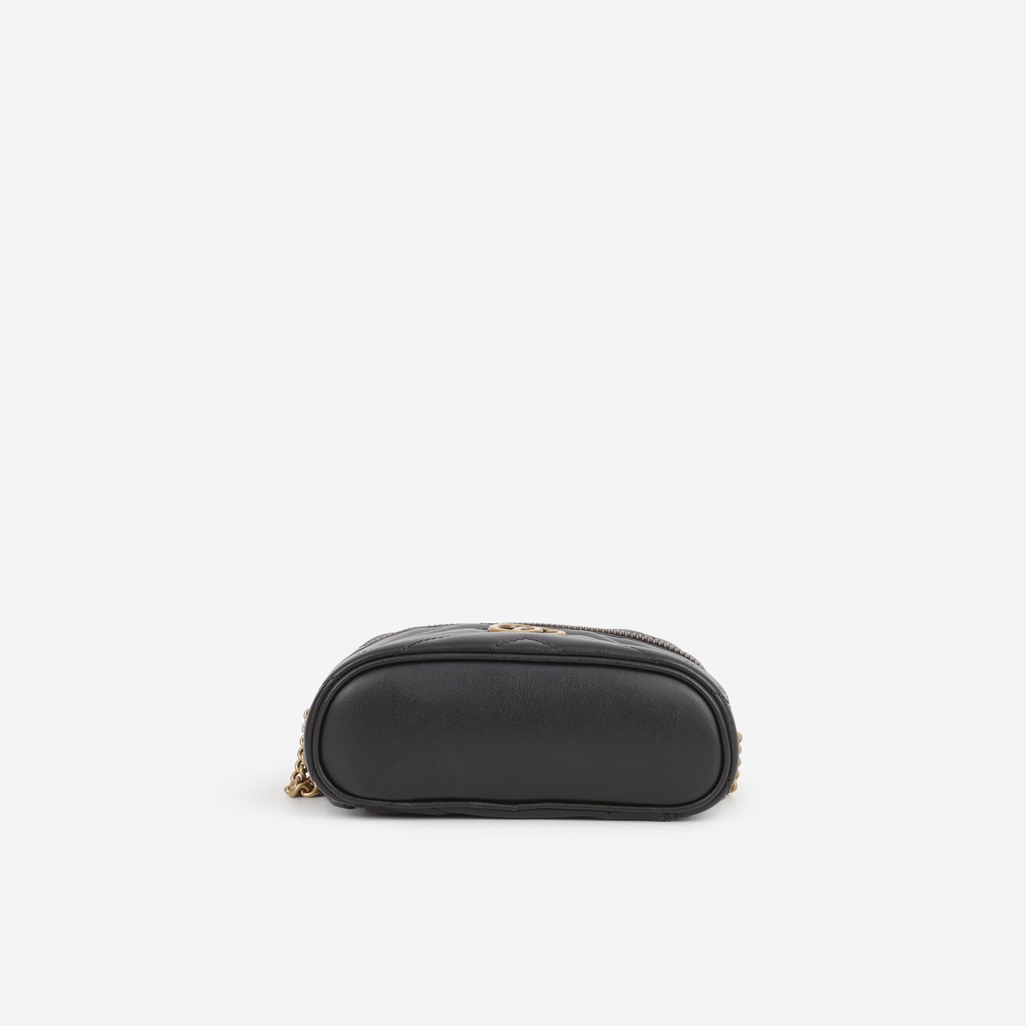 Gucci GG Mini Marmont Vanity Case - Black Matelasse Calfskin | Gold Hardware