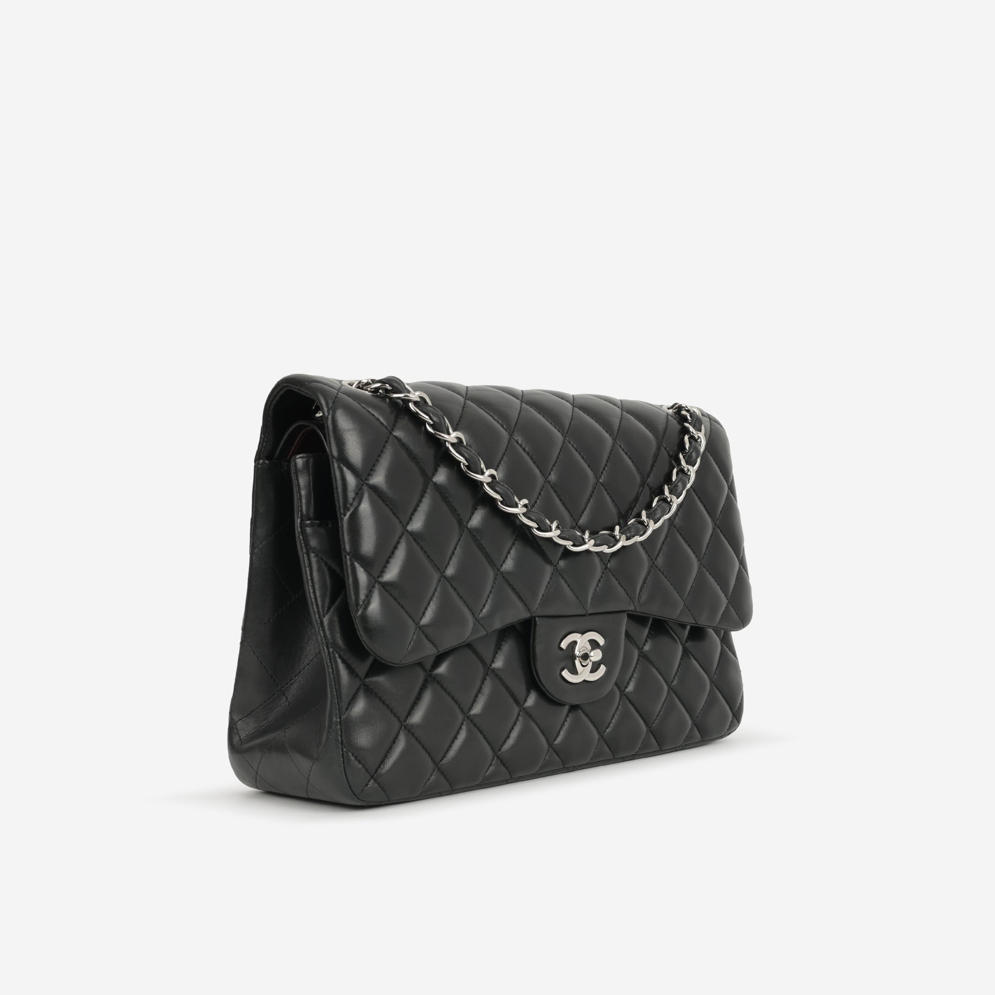 Chanel Classic Flap Bag - Jumbo Classic Flap | Silver Hardware - Bagista