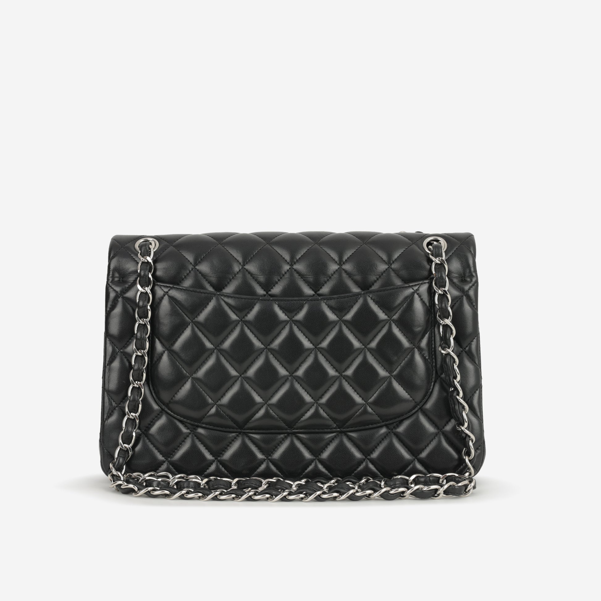 Chanel Classic Flap Bag - Jumbo Classic Flap | Silver Hardware - Bagista