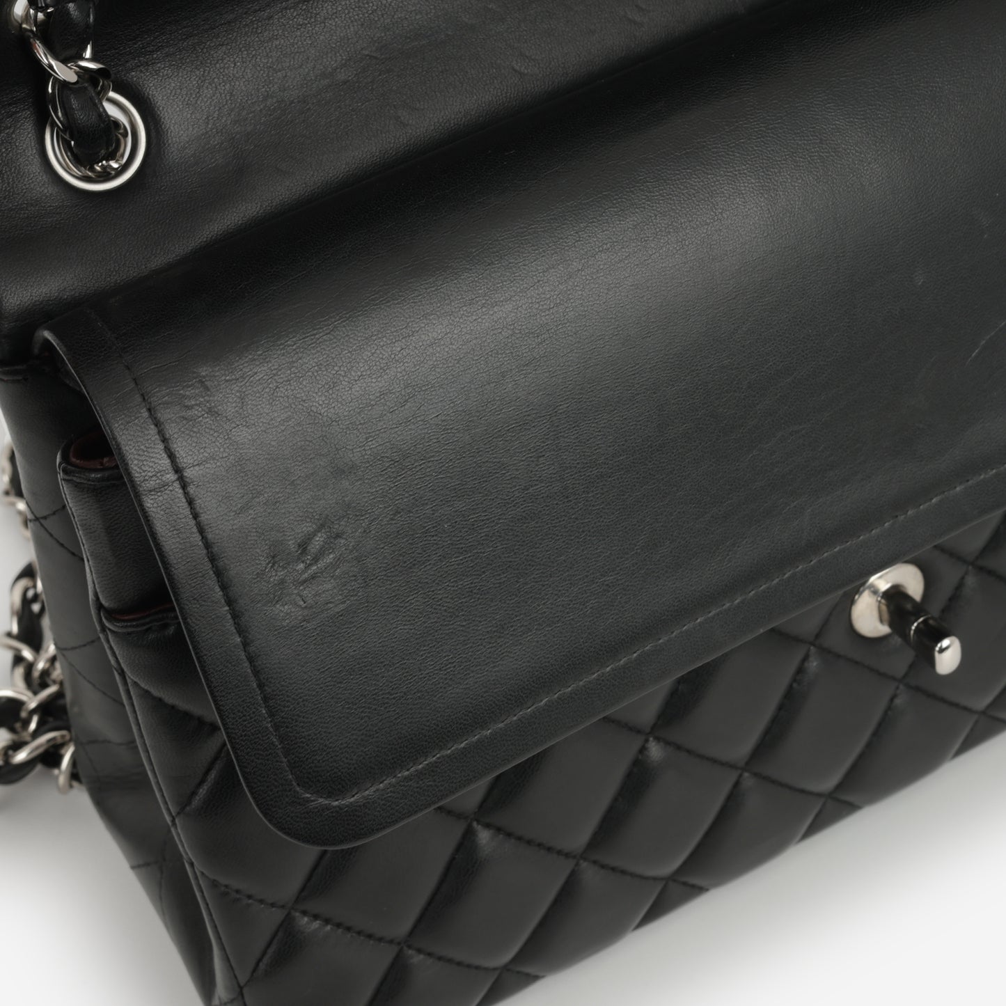 Chanel Classic Flap Bag - Jumbo Classic Flap | Silver Hardware - Bagista