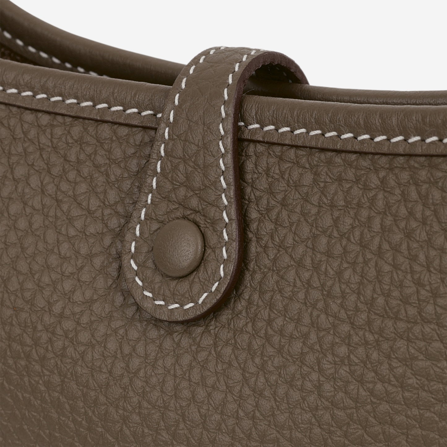 Hermès Mini Evelyne 16 - Etoupe Clemence / Etoupe Strap | Gold Hardware - Bagista