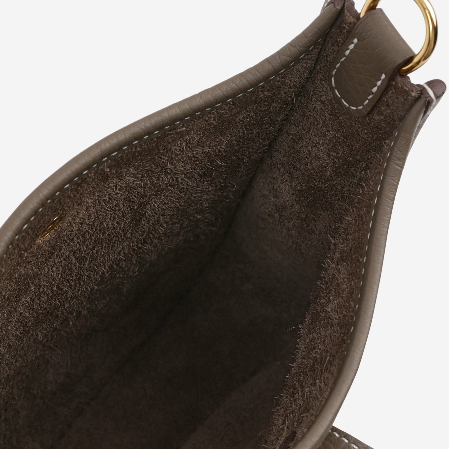 Hermès Mini Evelyne 16 - Etoupe Clemence / Etoupe Strap | Gold Hardware - Bagista