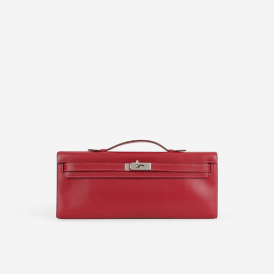 Hermès Verso Kelly Cut - Rubis Tadelakt / Rose Shocking Interior | Palladium Hardware