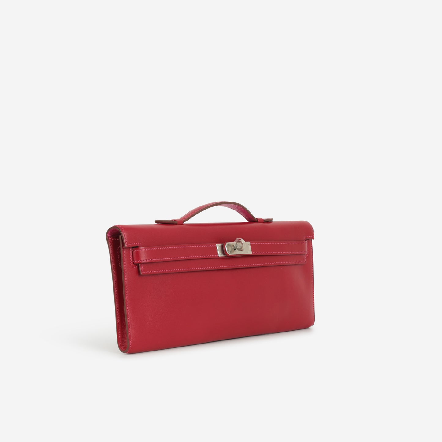 Hermès Verso Kelly Cut - Rubis Tadelakt / Rose Shocking Interior | Palladium Hardware