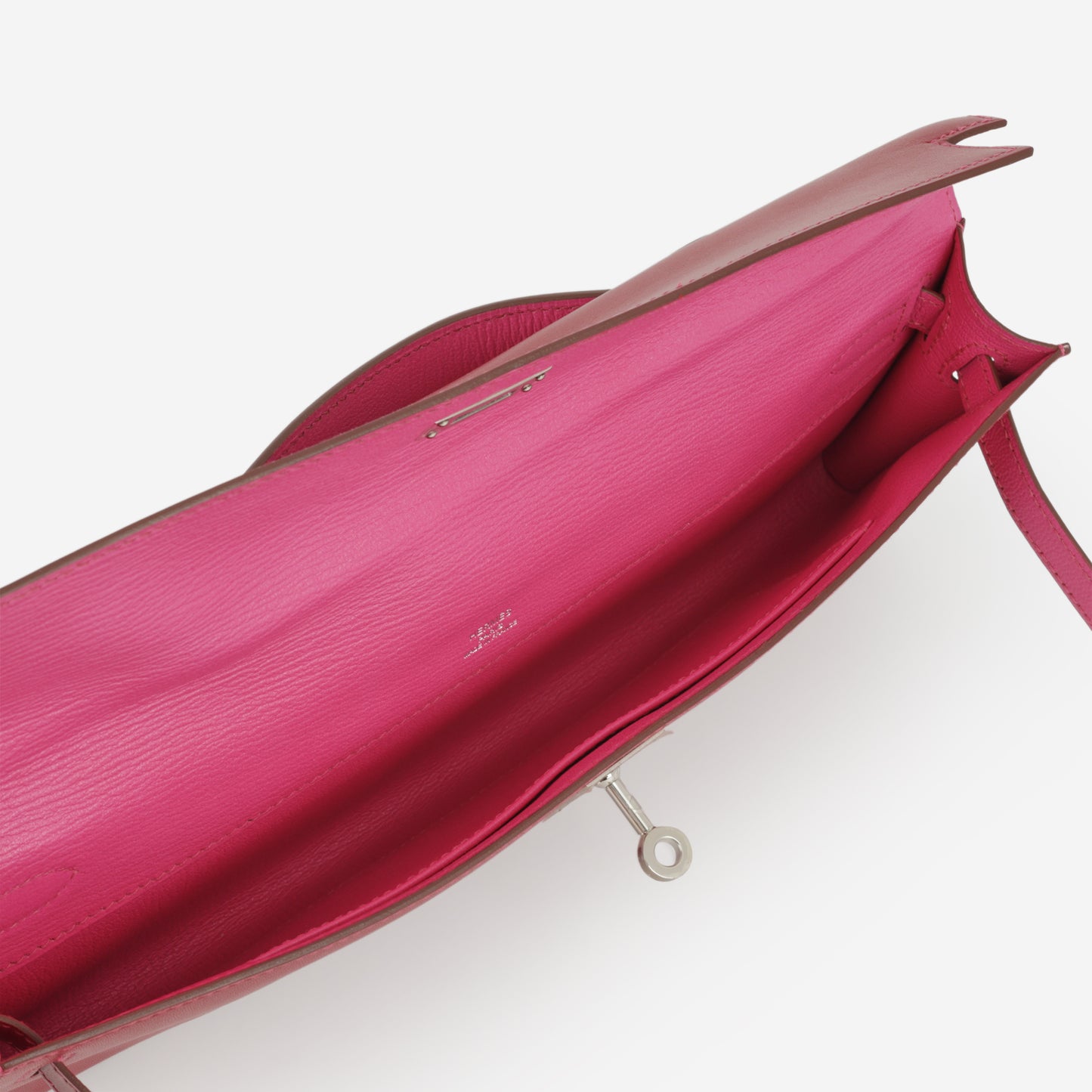 Hermès Verso Kelly Cut - Rubis Tadelakt / Rose Shocking Interior | Palladium Hardware