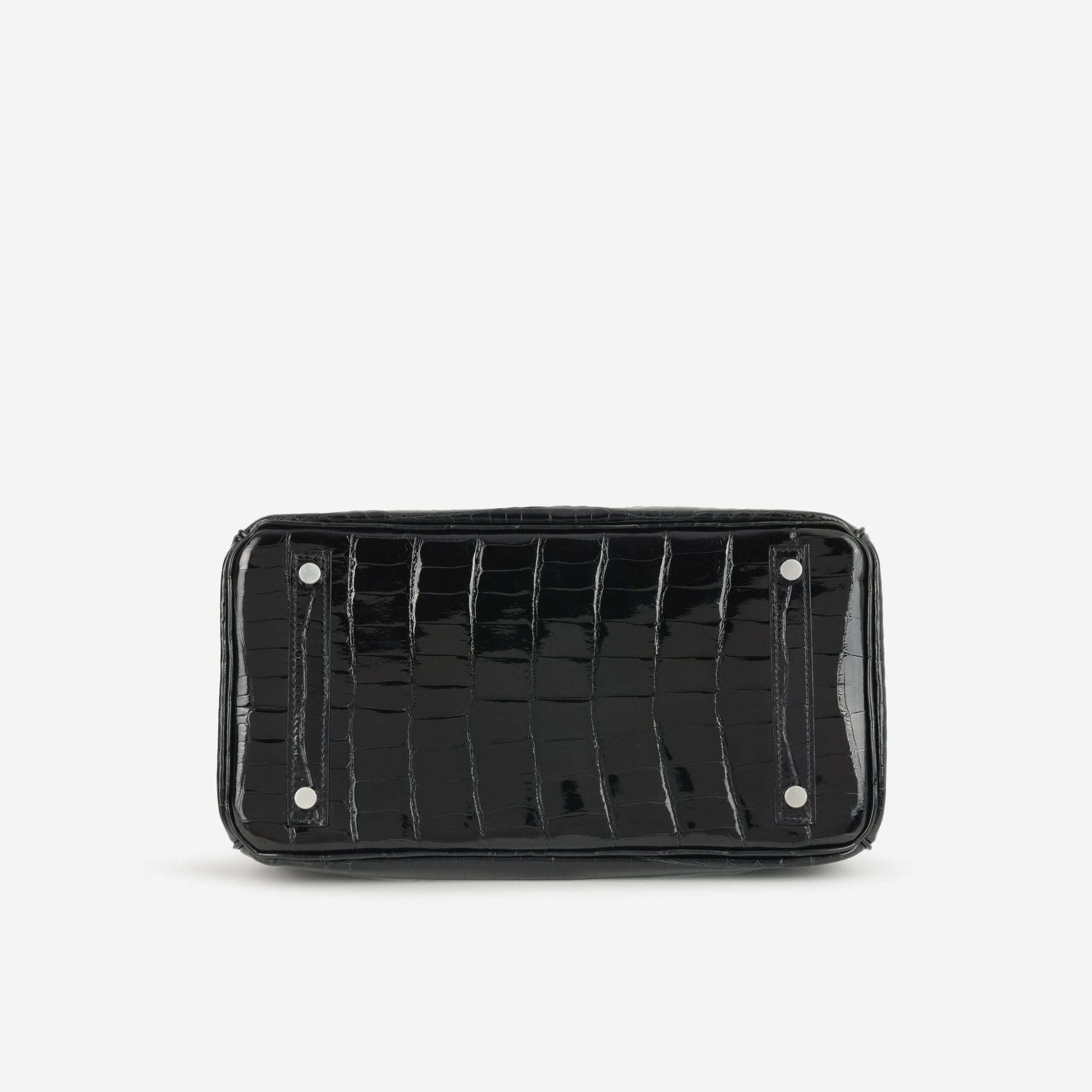 Hermès Birkin 30 - Black Crocodile Niloticus | Palladium Hardware - Bagista