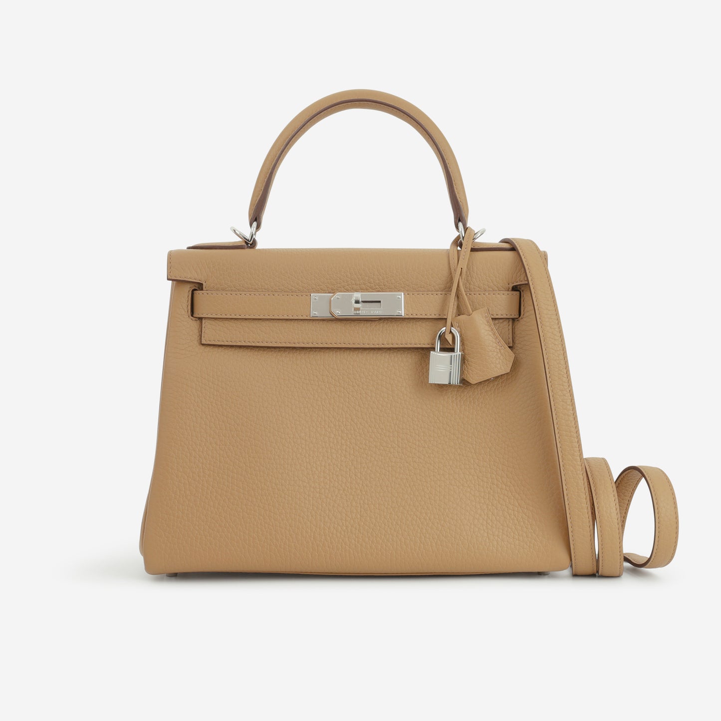 Hermès Kelly 28 - Biscuit Clemence | Palladium Hardware