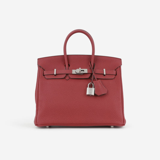 Hermès Birkin 25 - Rouge Grenat Togo | Palladium Hardware - Bagista