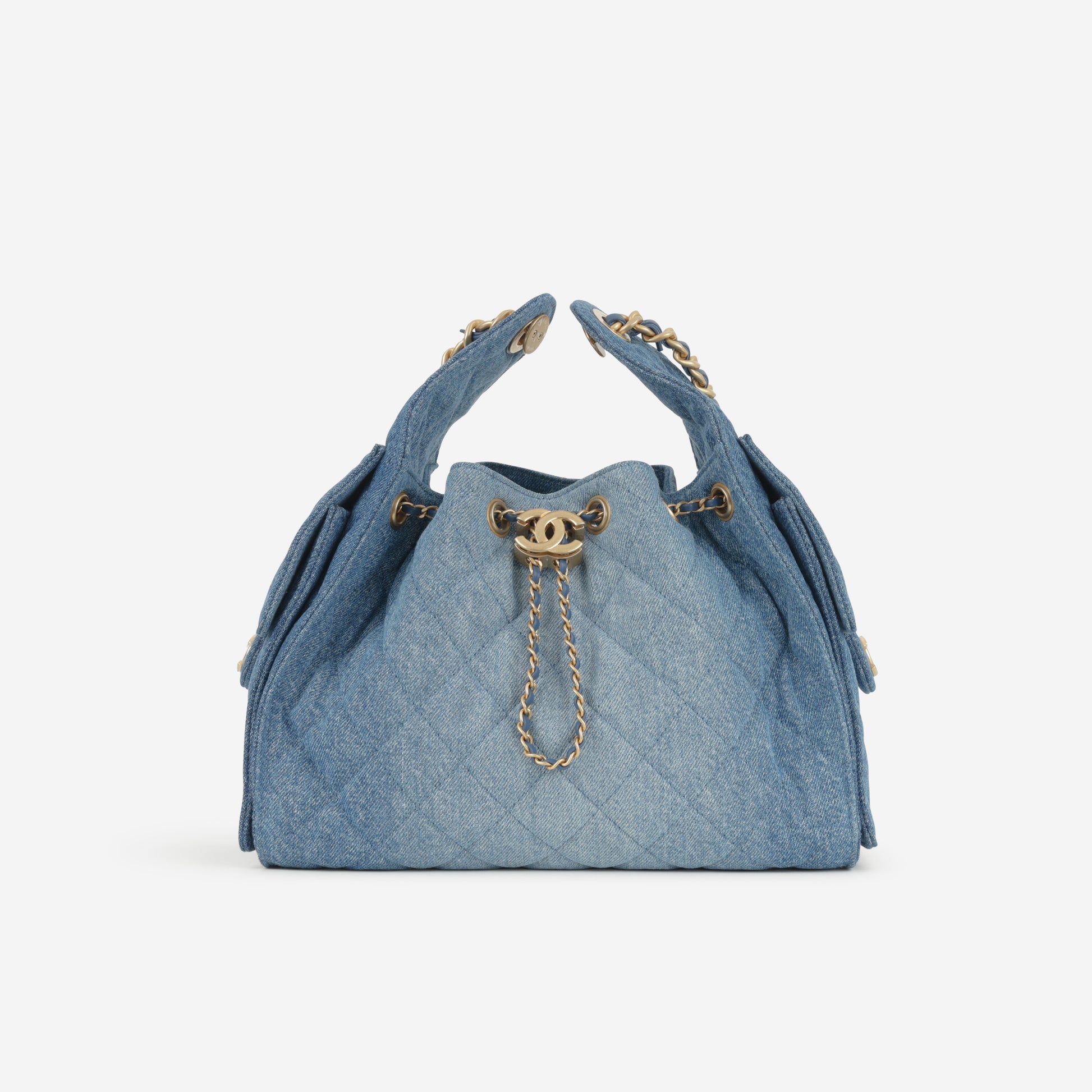 Chanel Small 25 Hobo - Blue Denim | Gold Hardware - Bagista