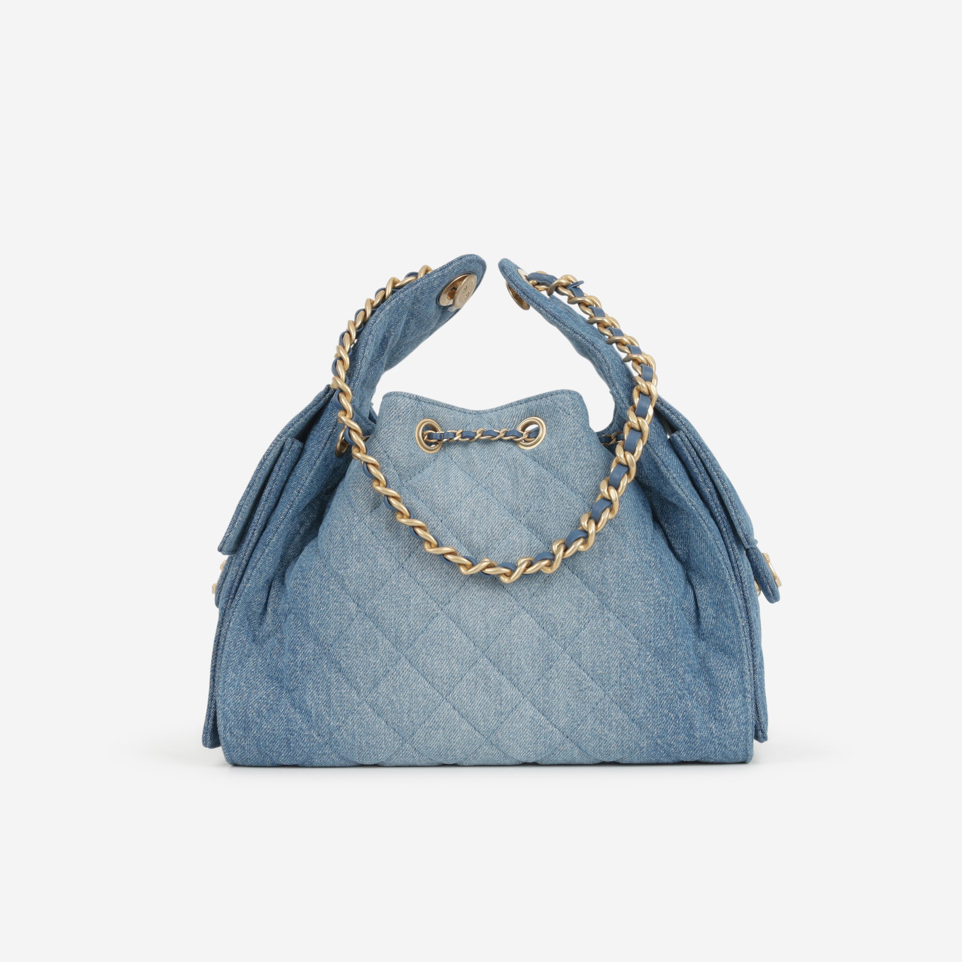 Chanel Small 25 Hobo - Blue Denim | Gold Hardware - Bagista