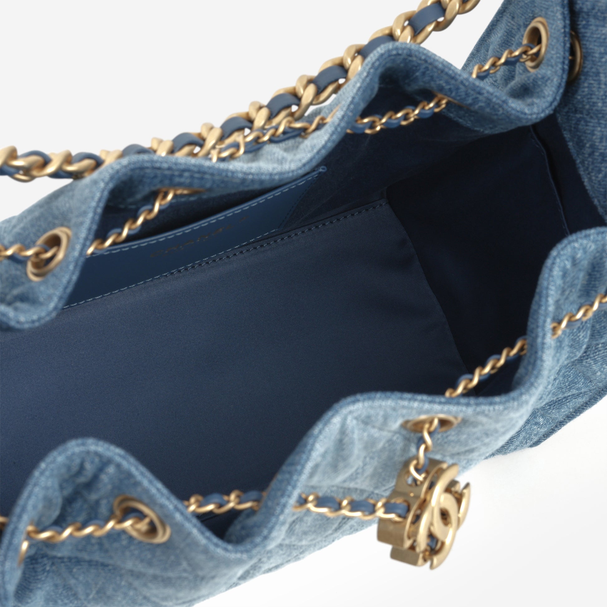 Chanel Small 25 Hobo - Blue Denim | Gold Hardware - Bagista