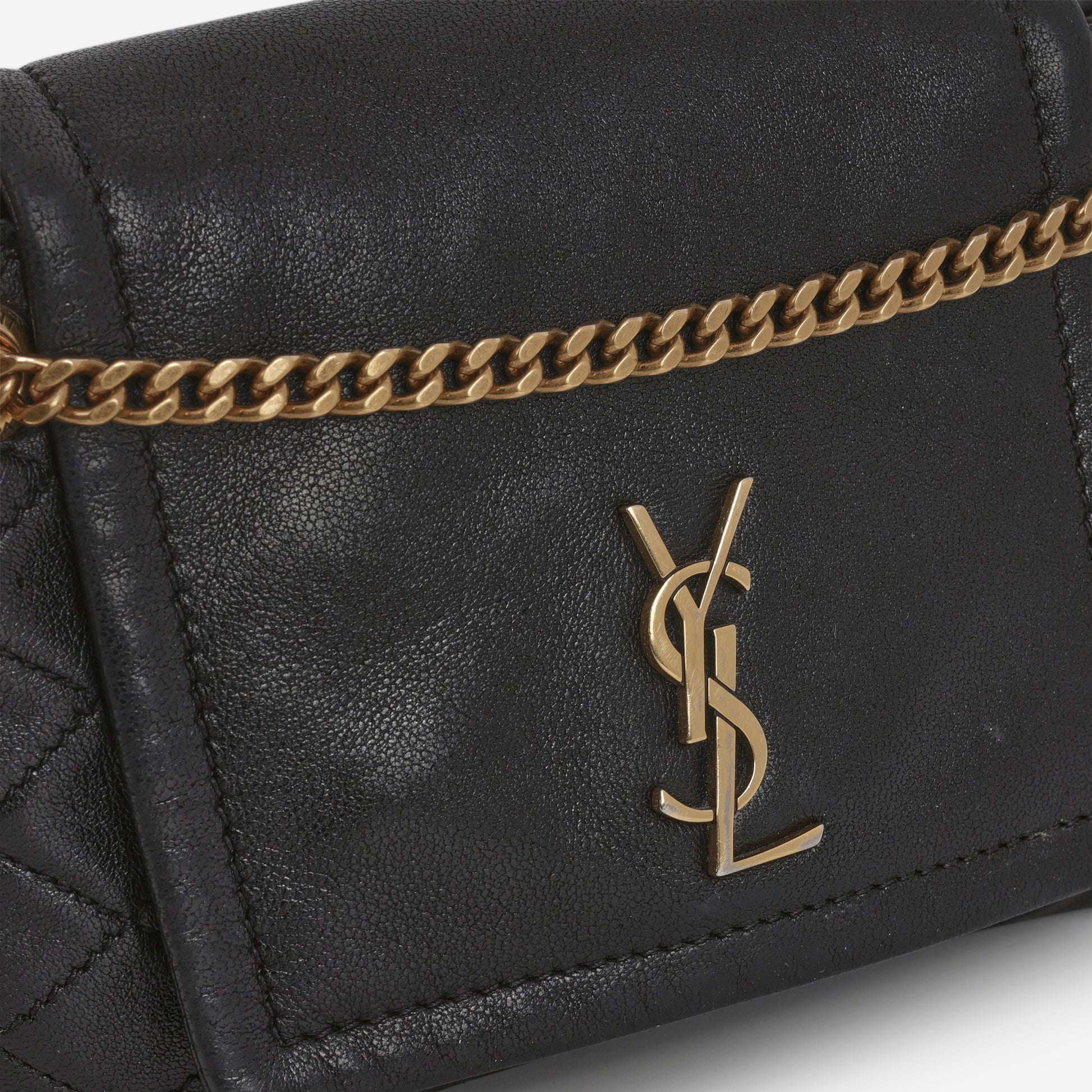 Saint Laurent Mini Nolita - Black Lambskin | Gold Hardware - Bagista