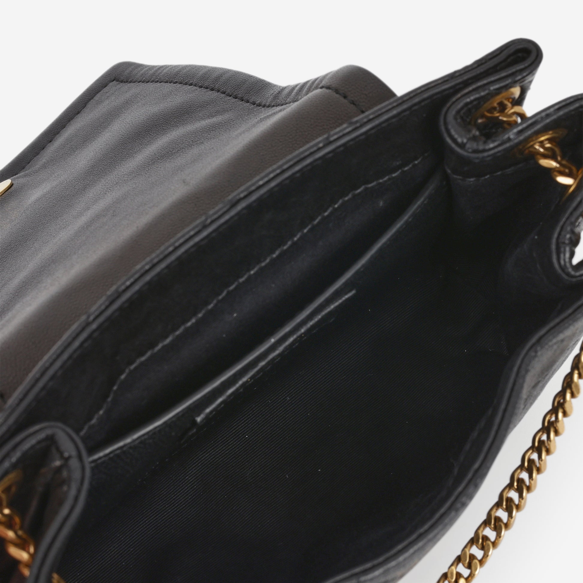 Saint Laurent Mini Nolita - Black Lambskin | Gold Hardware - Bagista