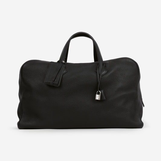Hermès Victoria 50 - Black Clemence | Palladium Hardware