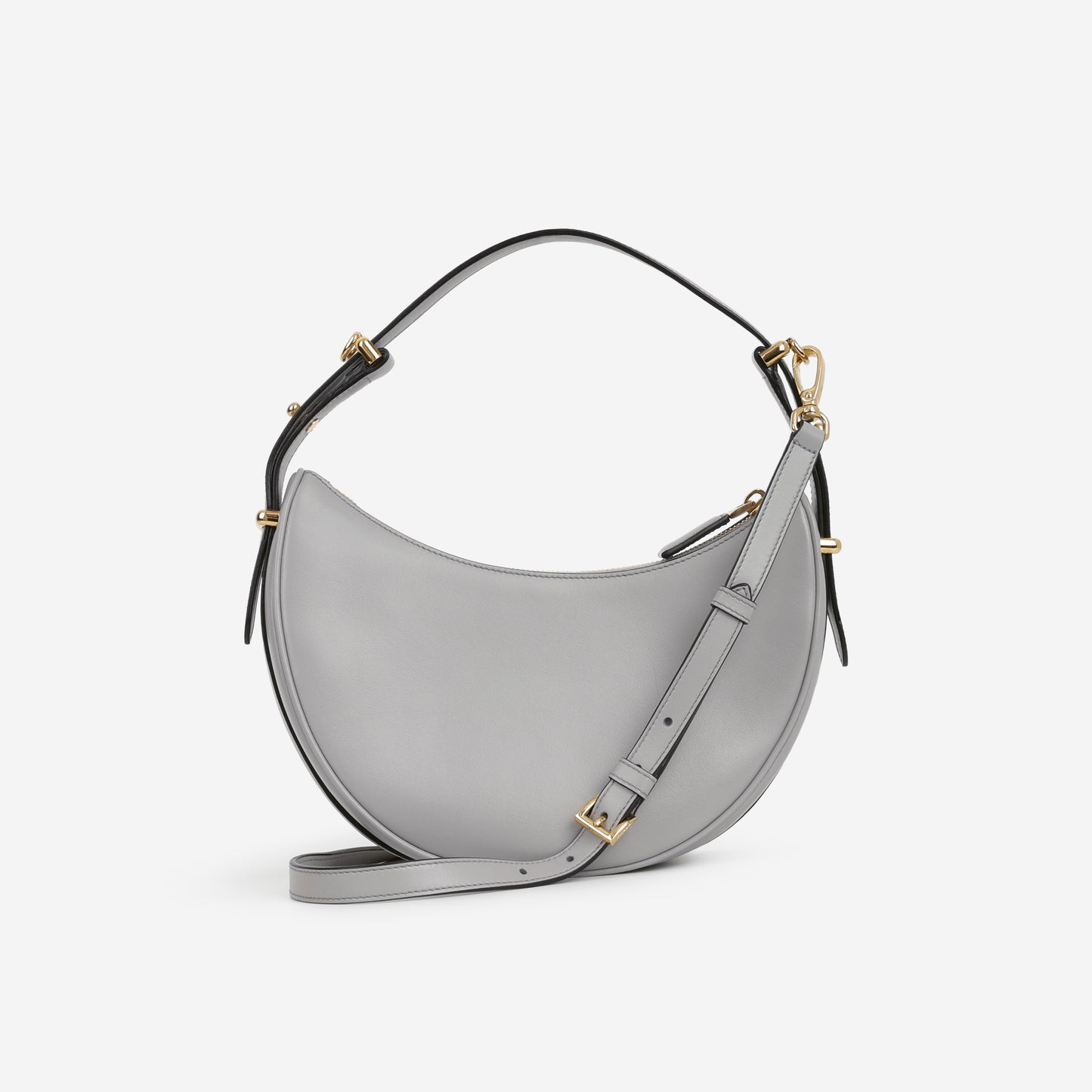 Prada Small Arque - Granite Grey Nappa | Gold Hardware