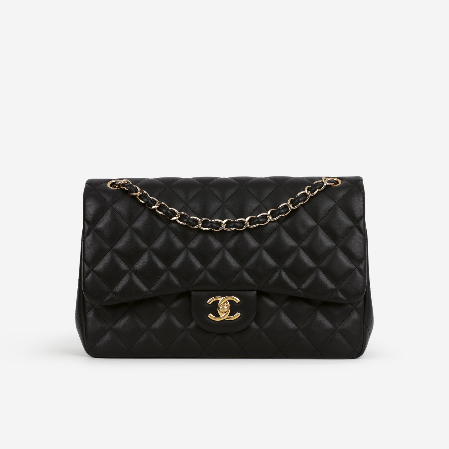 Chanel Jumbo Classic Flap - Black Lambskin | Gold Hardware