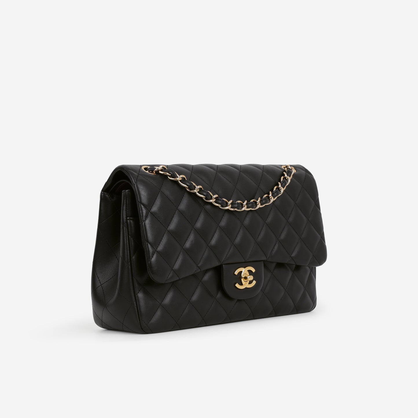 Chanel Jumbo Classic Flap - Black Lambskin | Gold Hardware