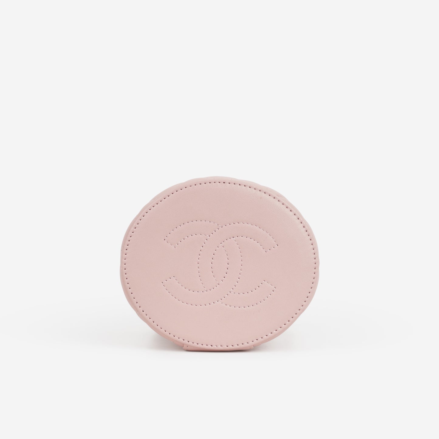 Chanel Mini Top Handle Vanity With Chain - Pink Lambskin | Aged Gold Hardware - Bagista